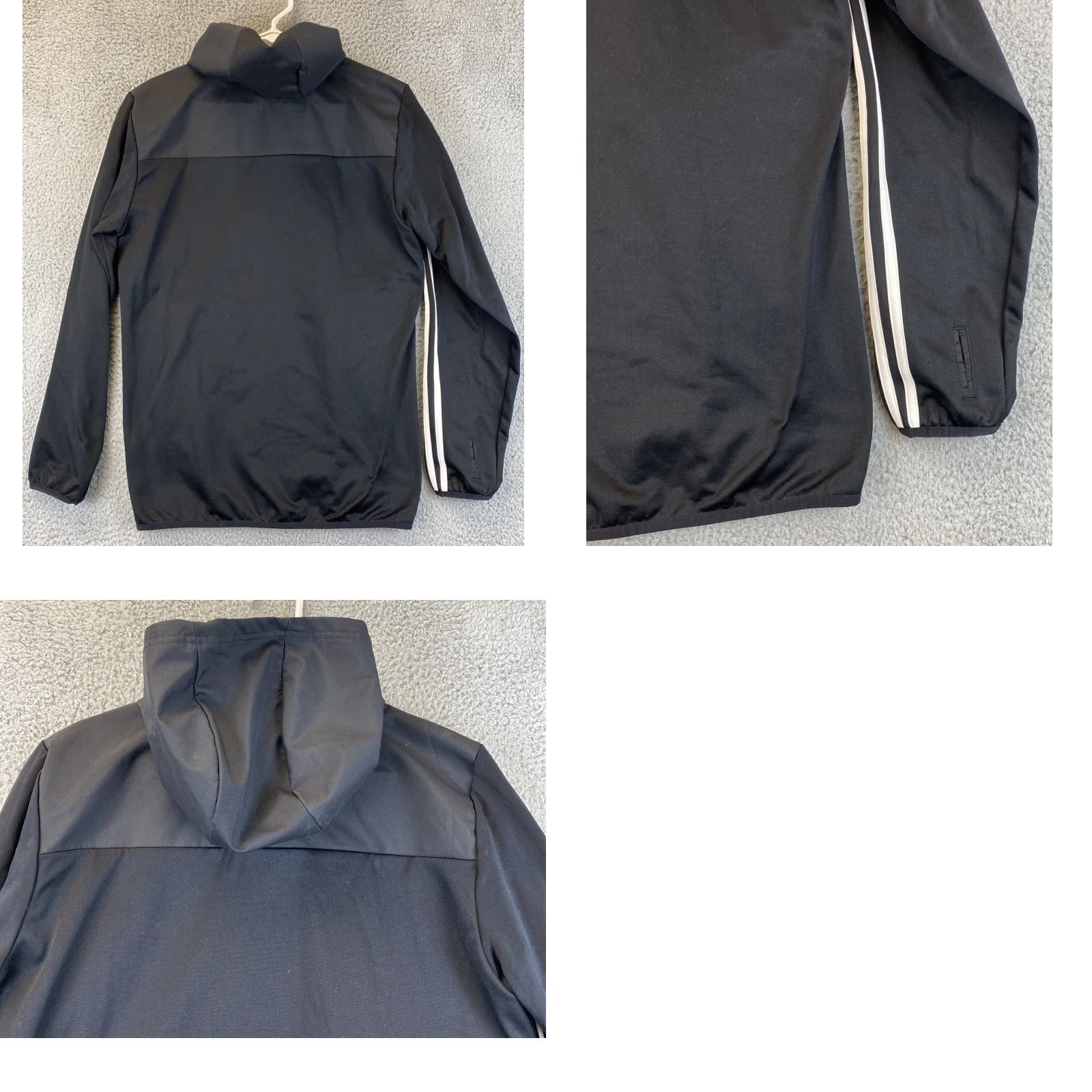 Adidas Adidas Mens Sport Lined Jacket Light Insulated Black Size S FCB / 68-24 Size US S / EU 44-46 / 1 - 8 Thumbnail