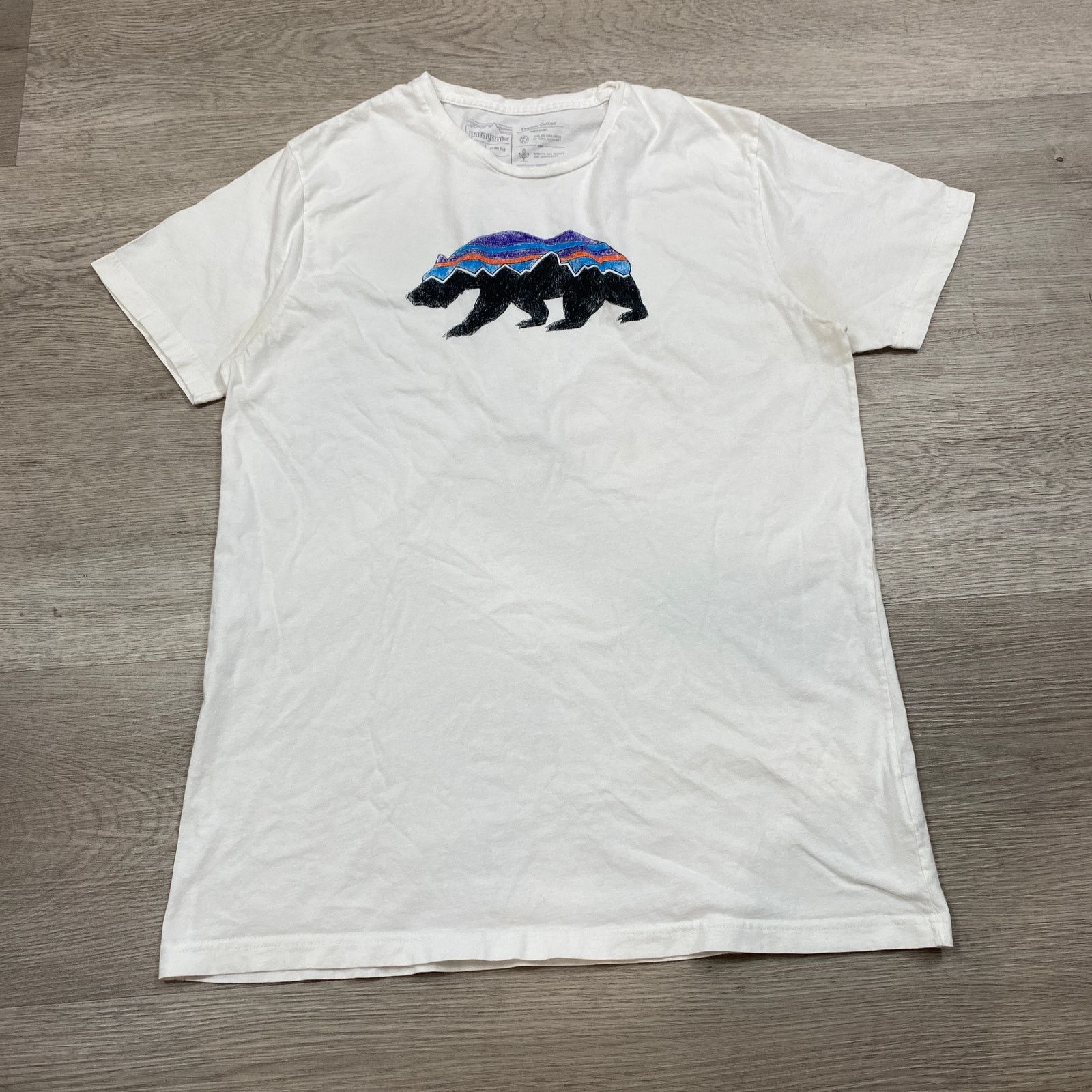 Patagonia Patagonia Fitz Roy Bear Organic Cotton Slim Fit T Shirt L Size US L / EU 52-54 / 3 - 1 Thumbnail