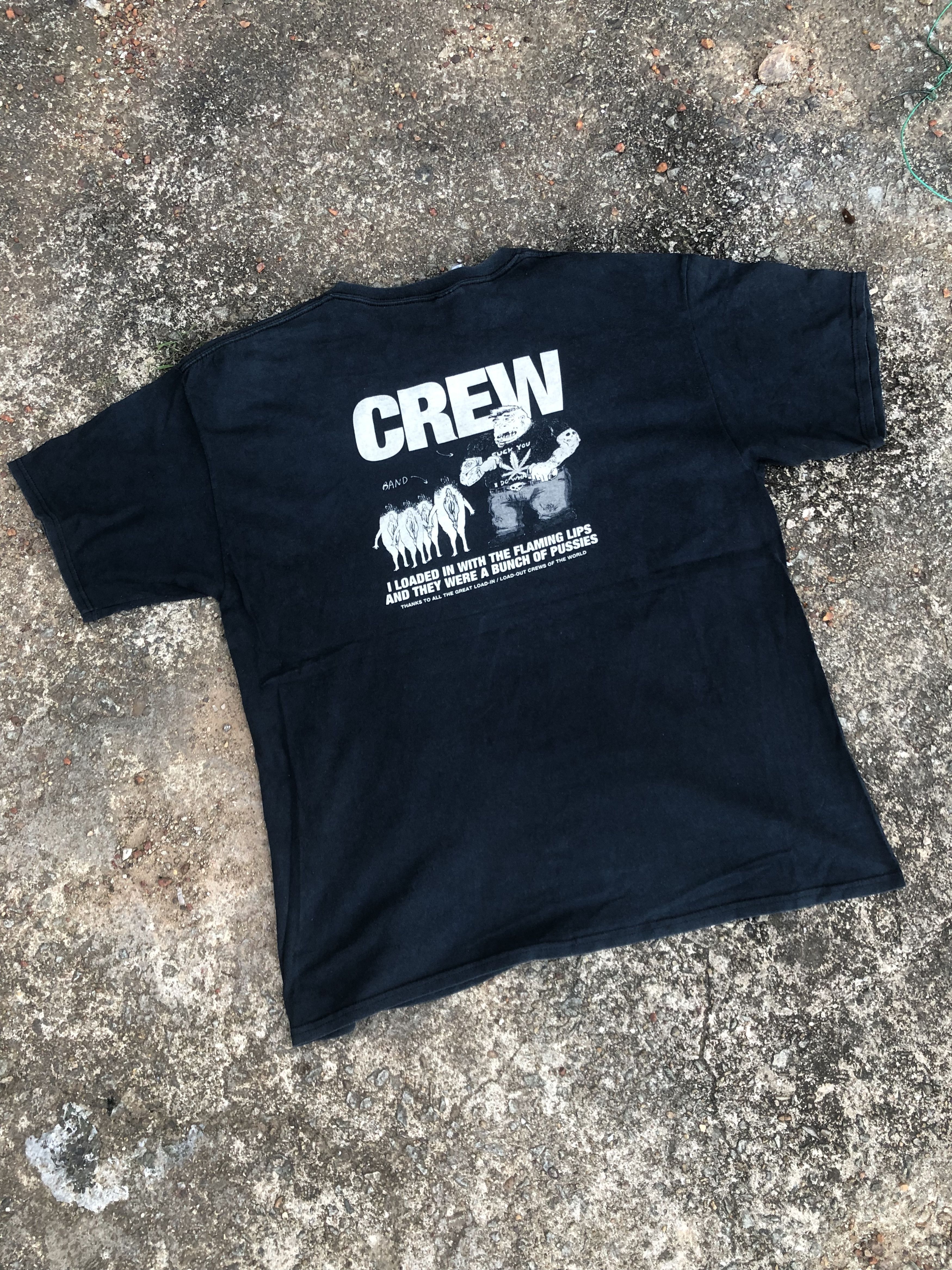 Band Tees 🔥Vtg 90s/early 2000 THE FLAMING LIPS Grunge Band T-Shirt Size US XL / EU 56 / 4 - 2 Thumbnail