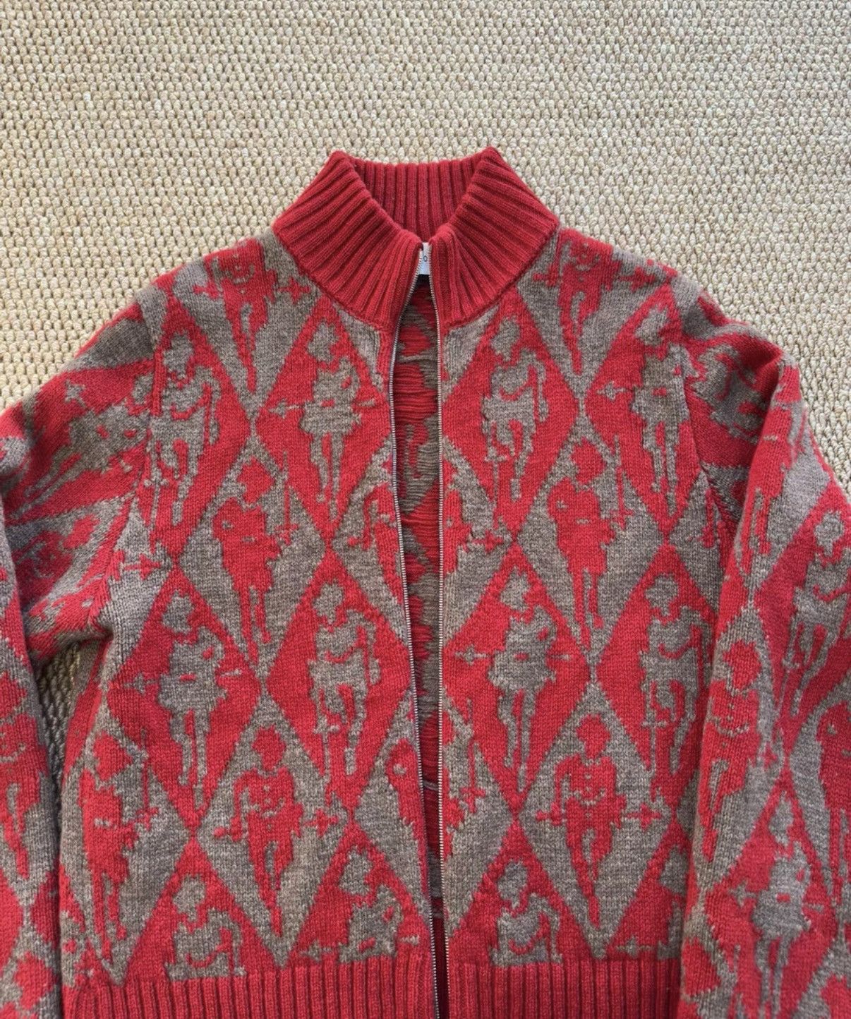 Stefan Cooke Stefan Cooke British Figure Zip-Up Cardigan K23 Size US S / EU 44-46 / 1 - 3 Thumbnail