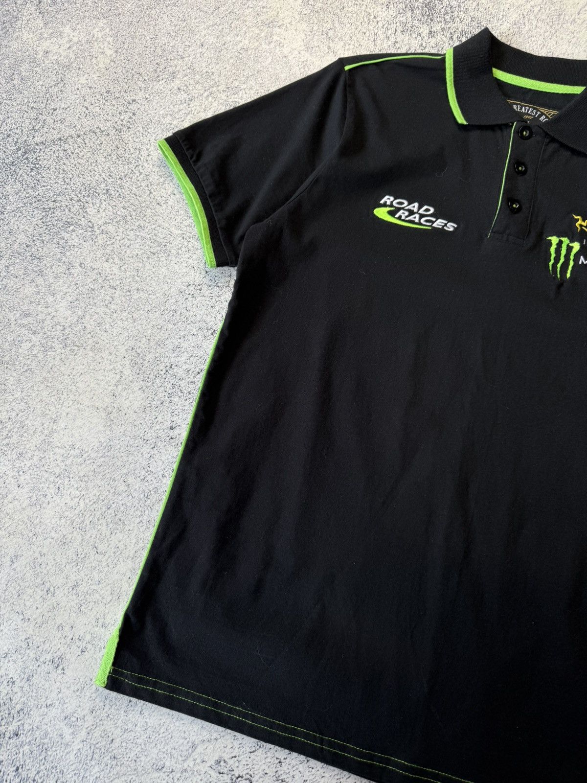 Vintage Vintage Polo Monster Energy Isle of Man TT Moto Racing USA Size US L / EU 52-54 / 3 - 11 Thumbnail