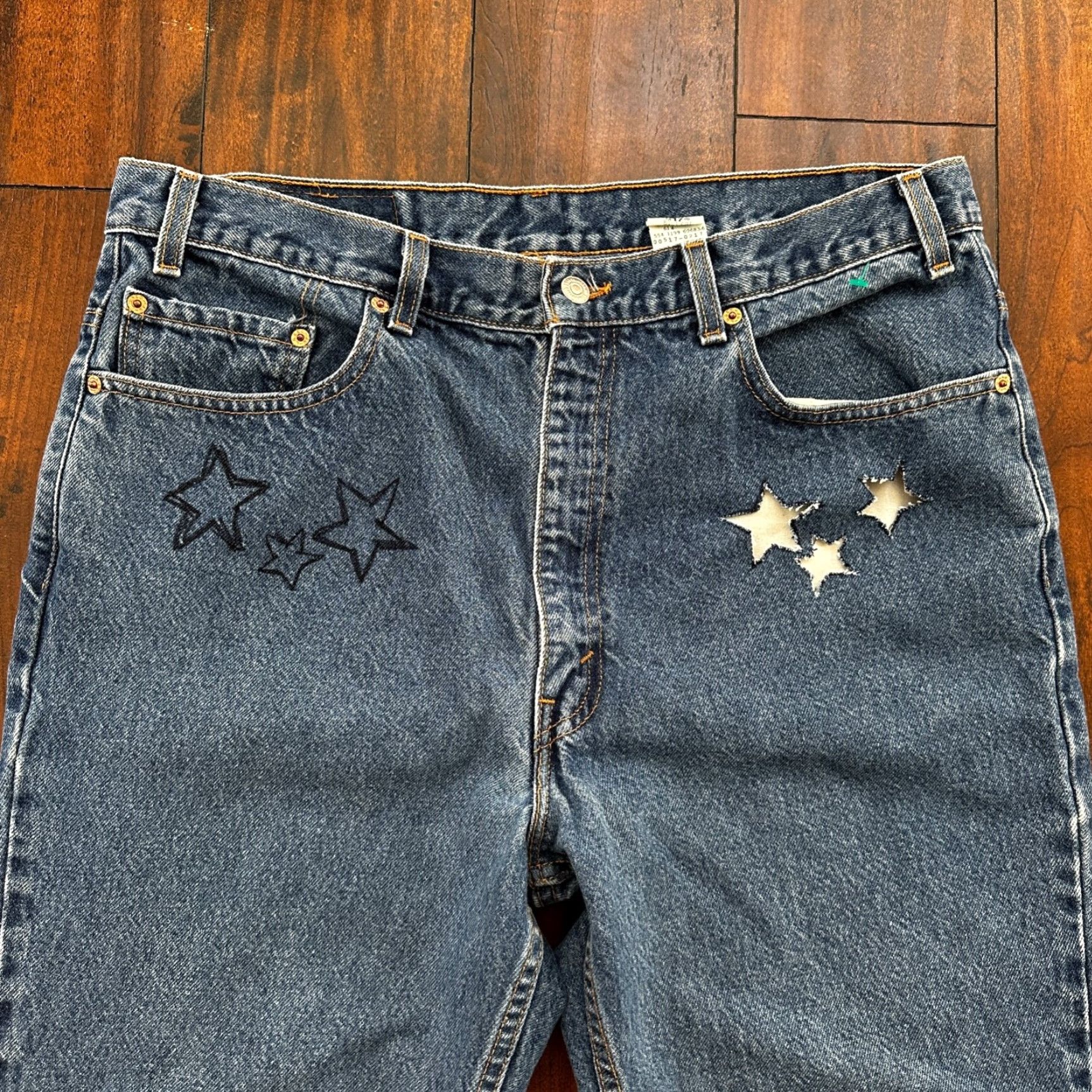 Levi's Levi's 517 Jeans Bootcut 90s Vintage USA Orange Tab Blue 38x32 Slim 5-Pocket Denim Adults Mens Size US 38 / EU 54 - 2 Thumbnail