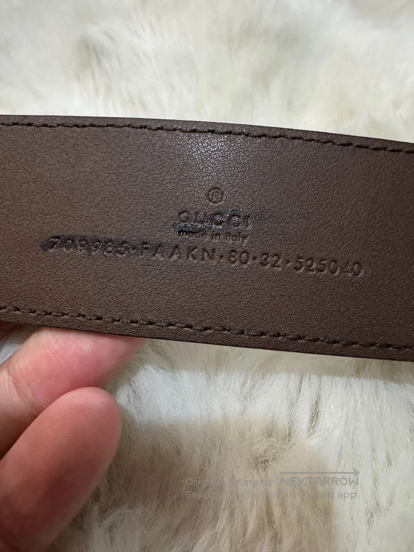 Gucci Guicci size 80 Rainbow Double G Printed Belt| Size ONE SIZE - 5 Thumbnail