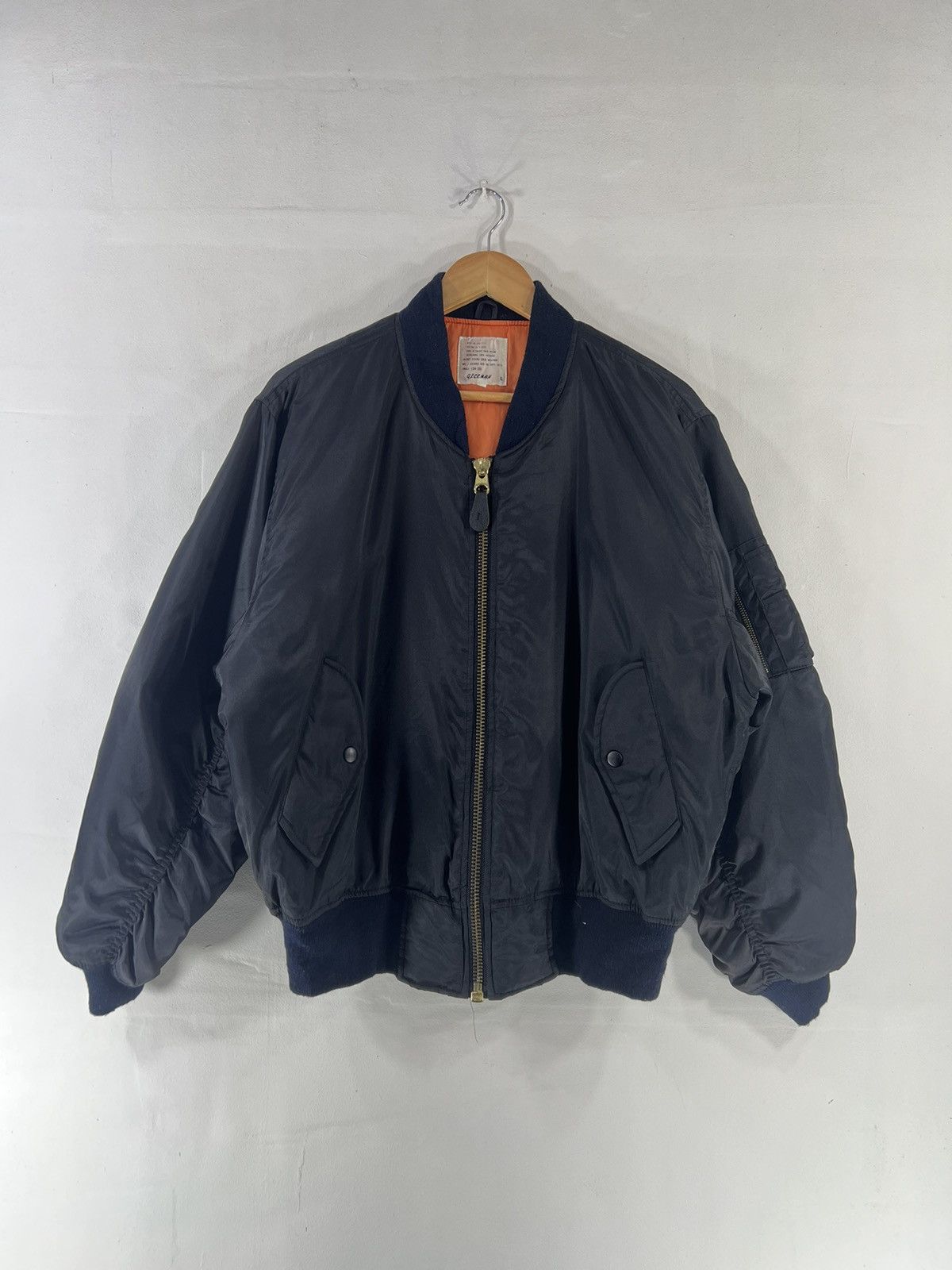 Japanese Brand × Vintage Vintage Full Zipper Sunfaded Bomber Jacket Size US L / EU 52-54 / 3 - 1 Thumbnail