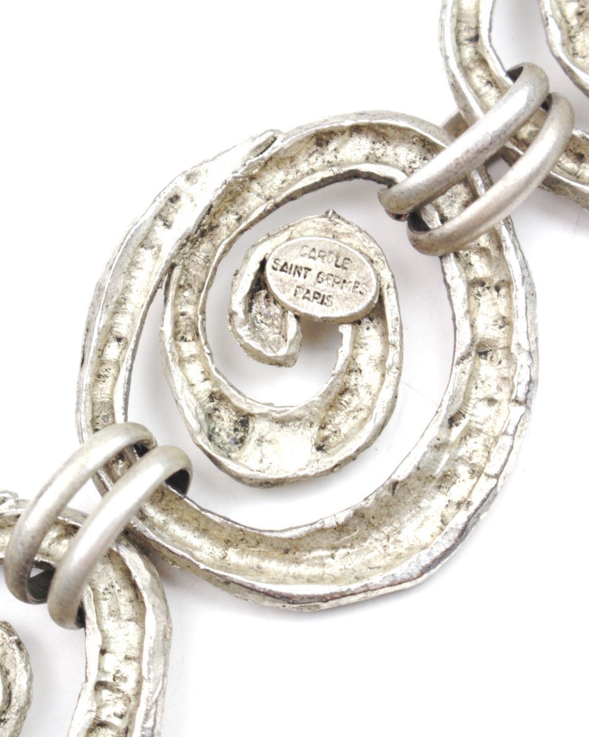 Vintage 1990S CAROLE SAINT GERMAIN PARIS SPIRAL TOGGLE BRACELET Size ONE SIZE - 7 Thumbnail