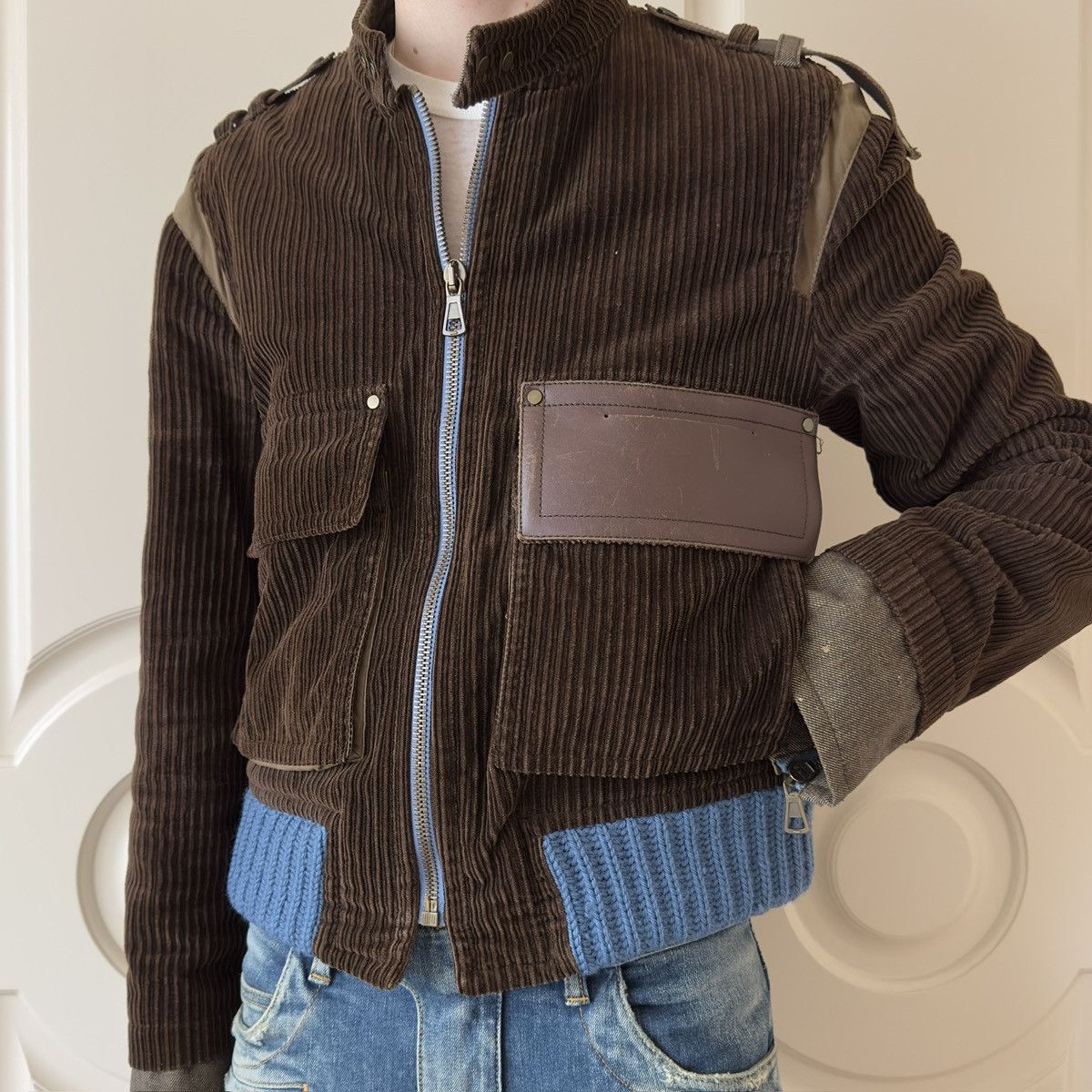 Dsquared2 Dsquared2 FW2002 Corduroy Biker Jacket ‘Homeless Collection’ Size US M / EU 48-50 / 2 - 5 Thumbnail