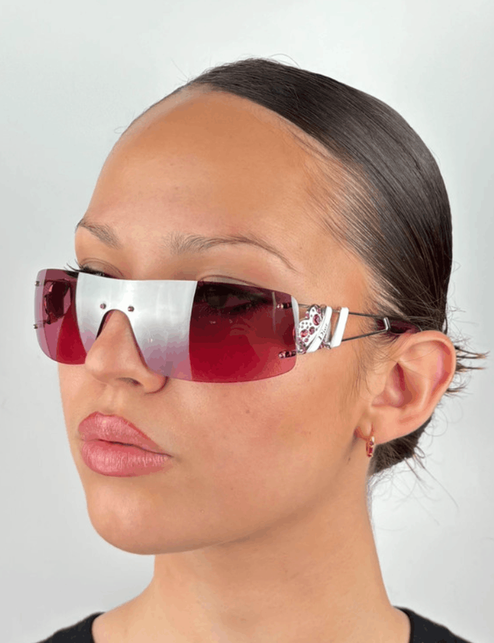 Christian Dior Sunglasses Heart Core Mini Pop Shield Vintage