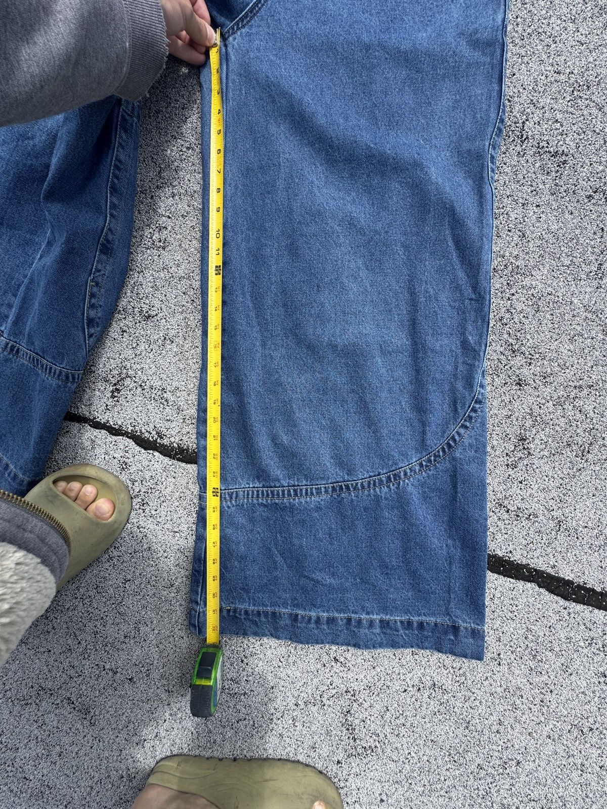 JNCO Kangaroo Jeans 90s/Y2K Baggy Skater Rave Embroidered Pkt Size US 30 / EU 46 - 12 Thumbnail