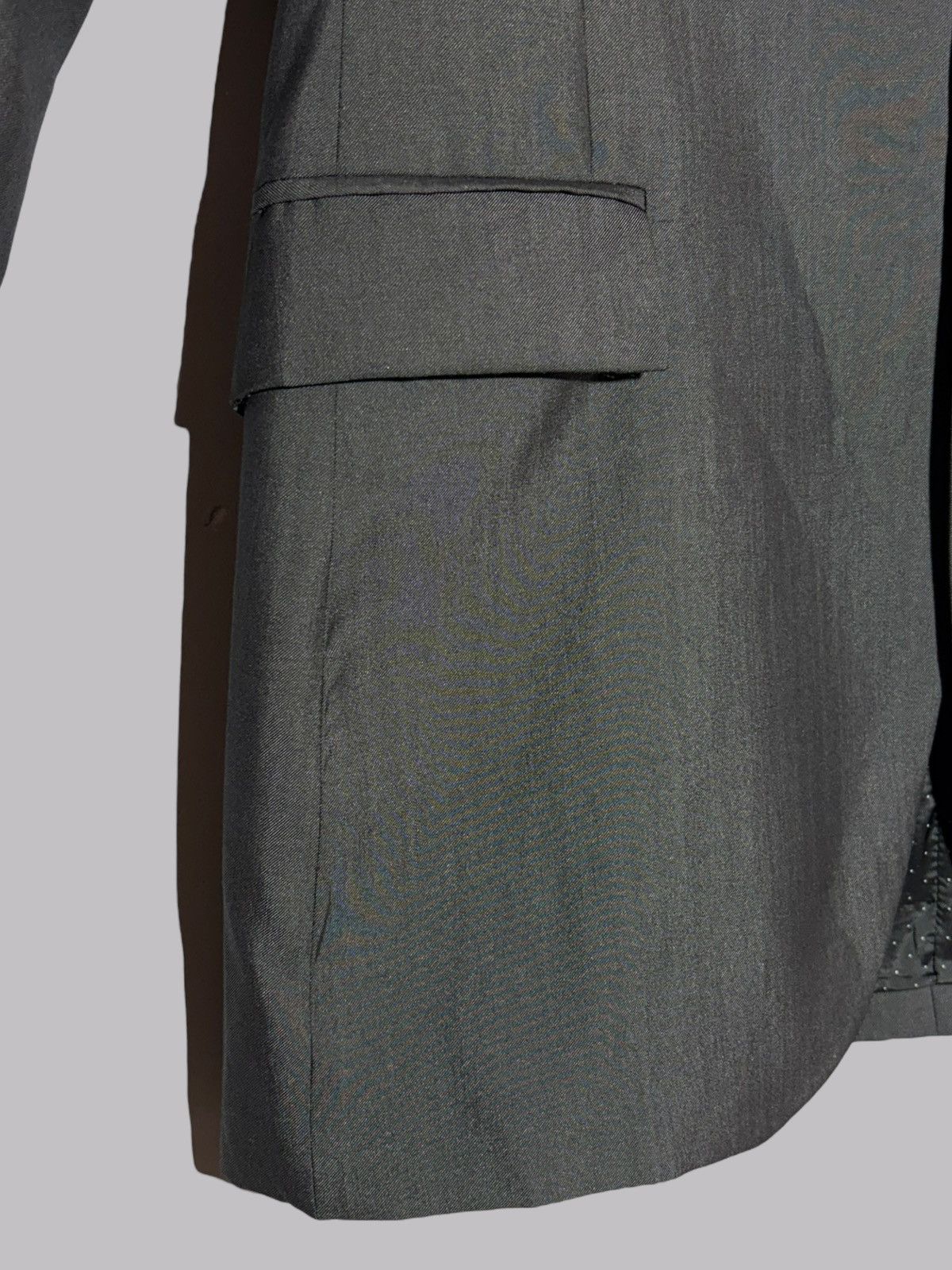 Givenchy Givenchy Paris Shiny Charcoal Grey Blazer Wool Silk Jacket Size 50R - 11 Thumbnail