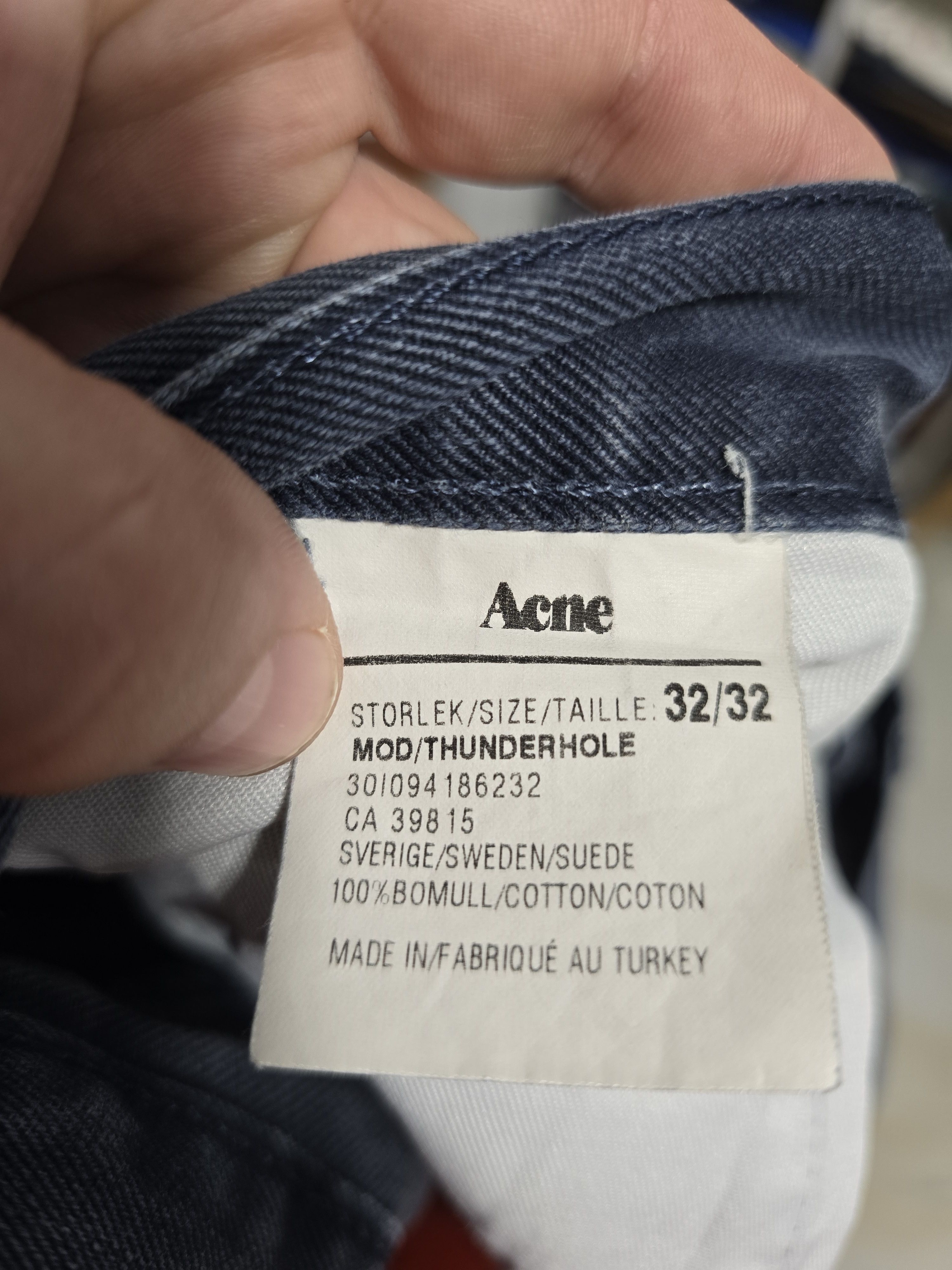 Acne Studios ACNE STUDIOS thunderhole vintage ,man w32 very rare Size US 32 / EU 48 - 13 Thumbnail