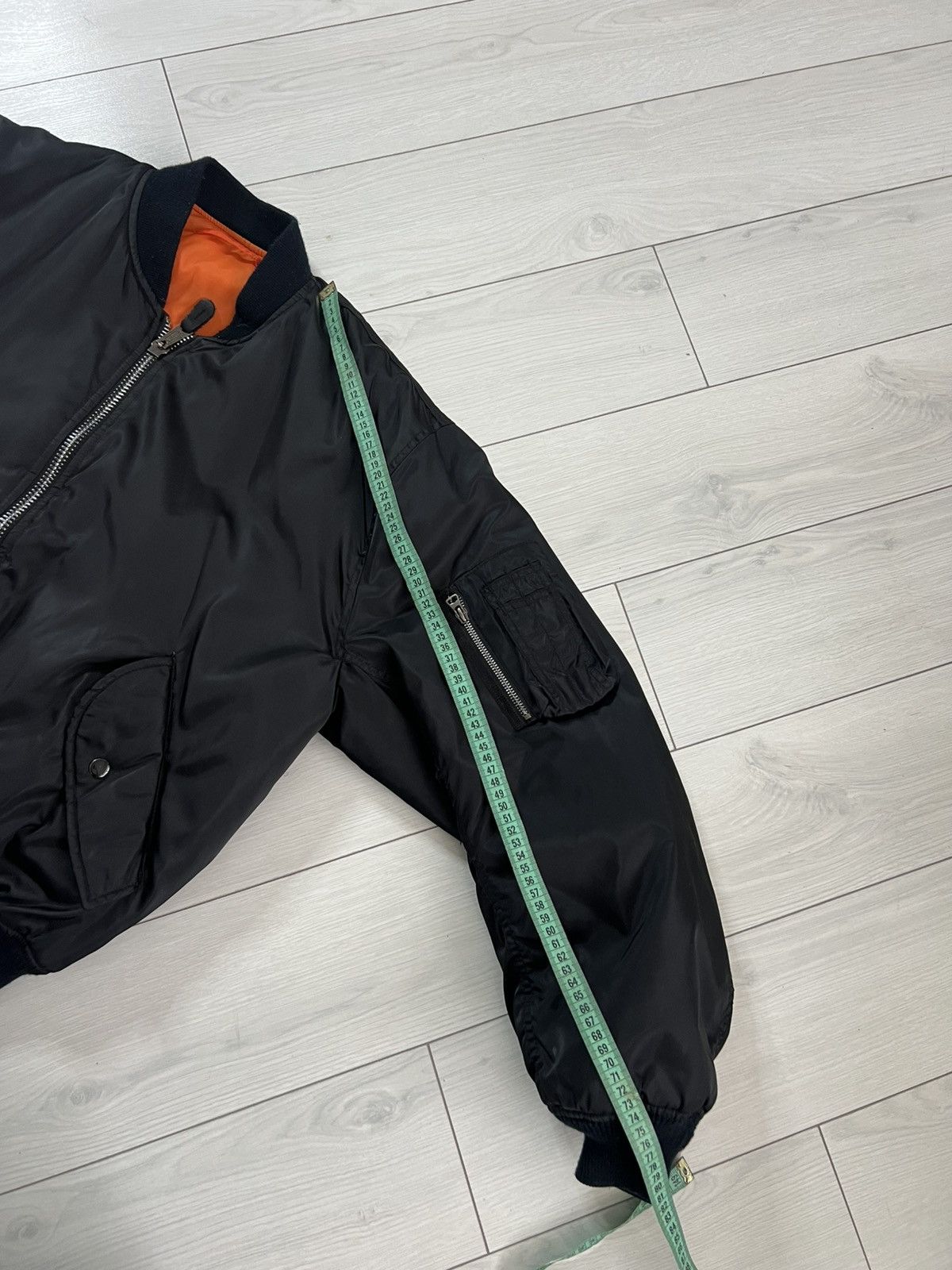 Vintage Retro MA-1 Bomber Jacket In Millitary Green Aviator Size US M / EU 48-50 / 2 - 10 Thumbnail