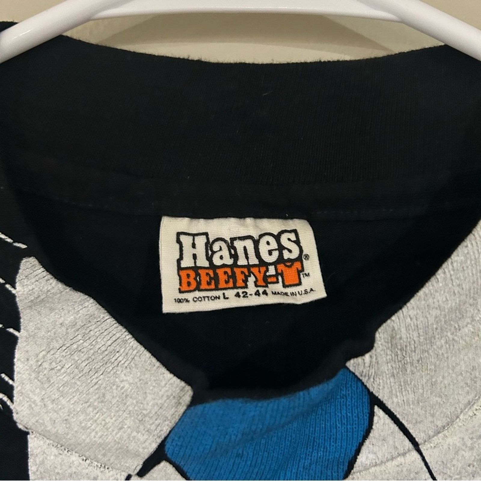 Hanes Vintage 1980 Tuxedo T Shirt Size US L / EU 52-54 / 3 - 3 Thumbnail