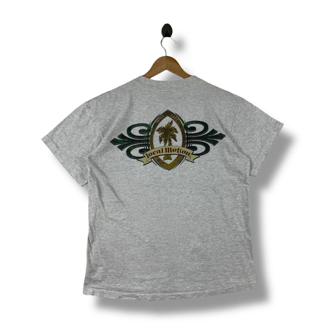 Vintage Vintage 90s LOCAL MOTION big logo back hit Surfing tee Size US L / EU 52-54 / 3 - 1 Thumbnail
