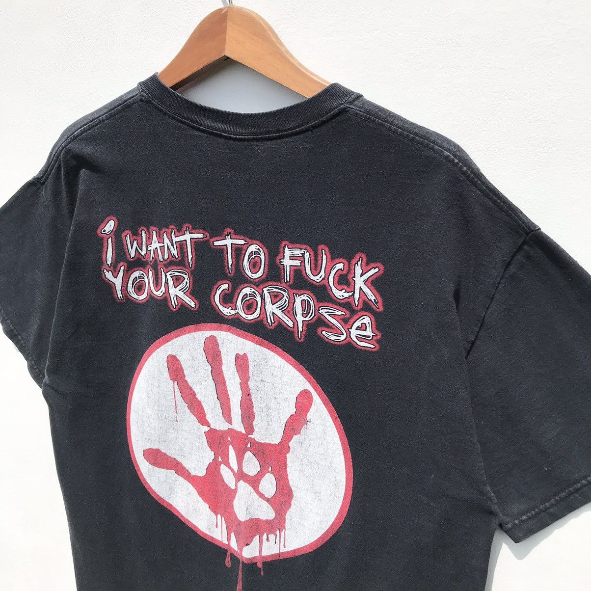 Band Tees 🔥Rare🔥Vintage Wolfpac Rap Rock Band Bloodhound Gang SunFaded Size US XL / EU 56 / 4 - 8 Thumbnail