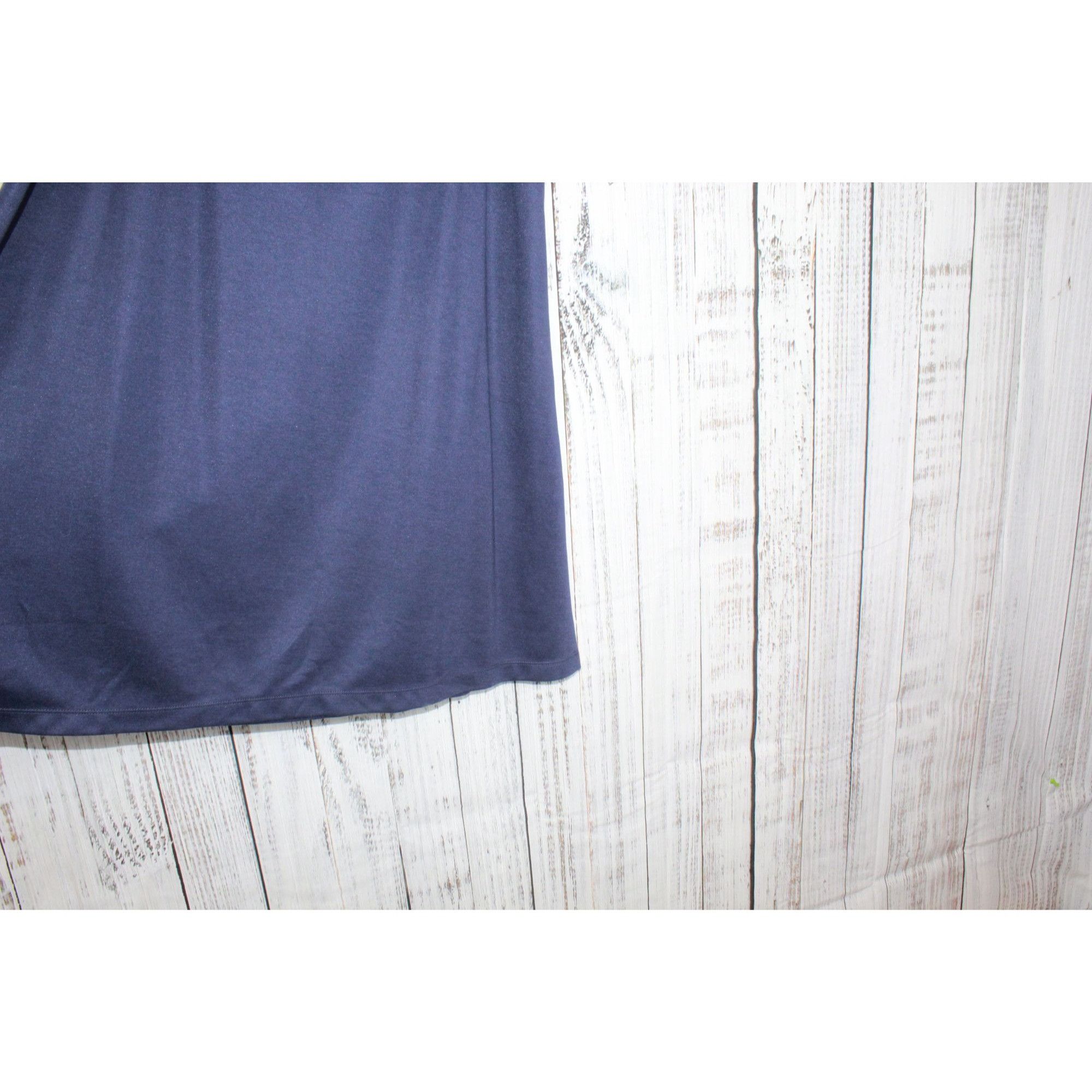 Other Appleseeds Women's Everyday Solid Basic Skirt Classic Navy S Size 38" / US 16 / IT 52 - 3 Thumbnail
