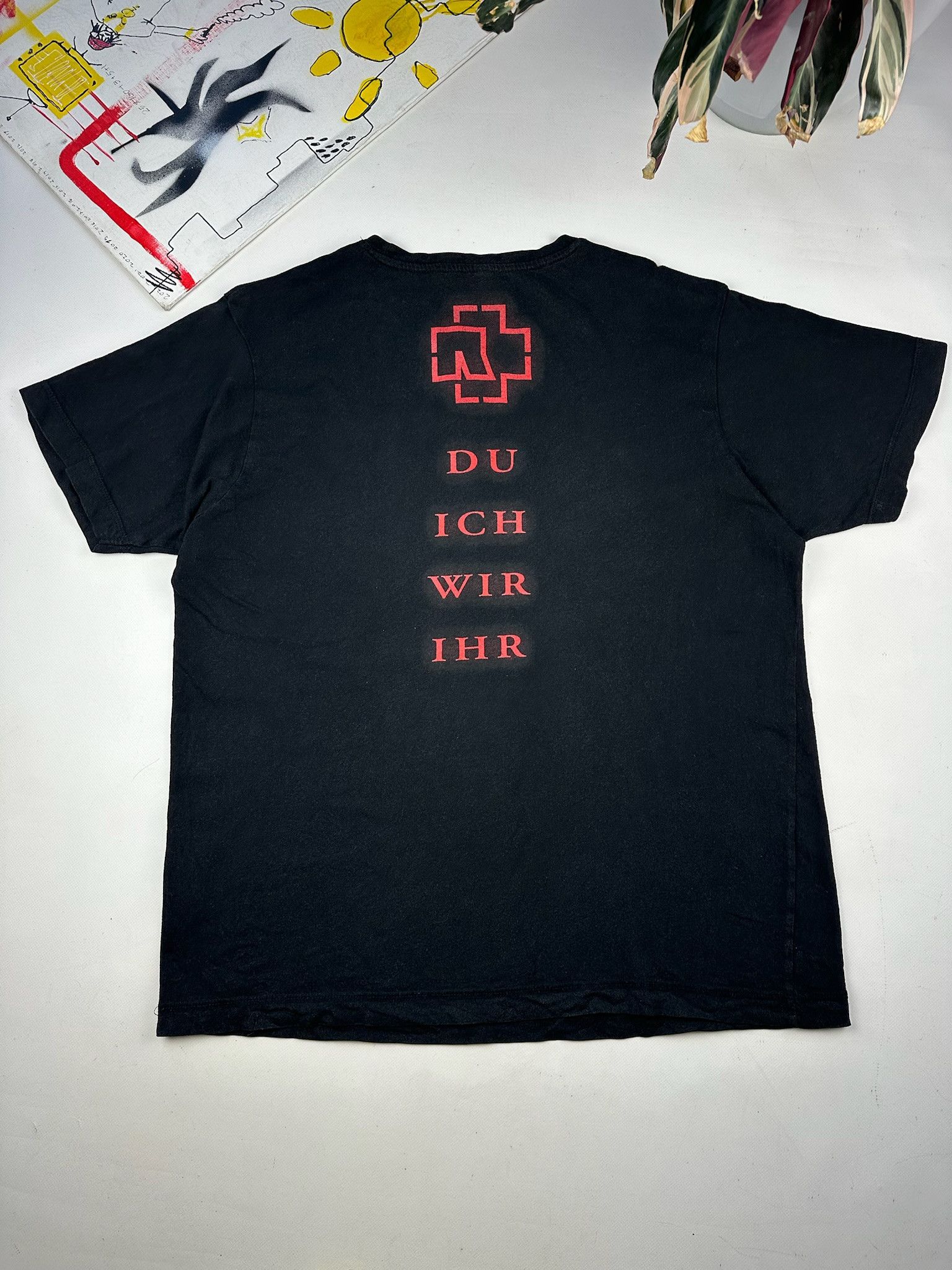 Band Tees Vintage Rammstein Graphic Print Rock Band T-Shirt Size US XL / EU 56 / 4 - 4 Thumbnail