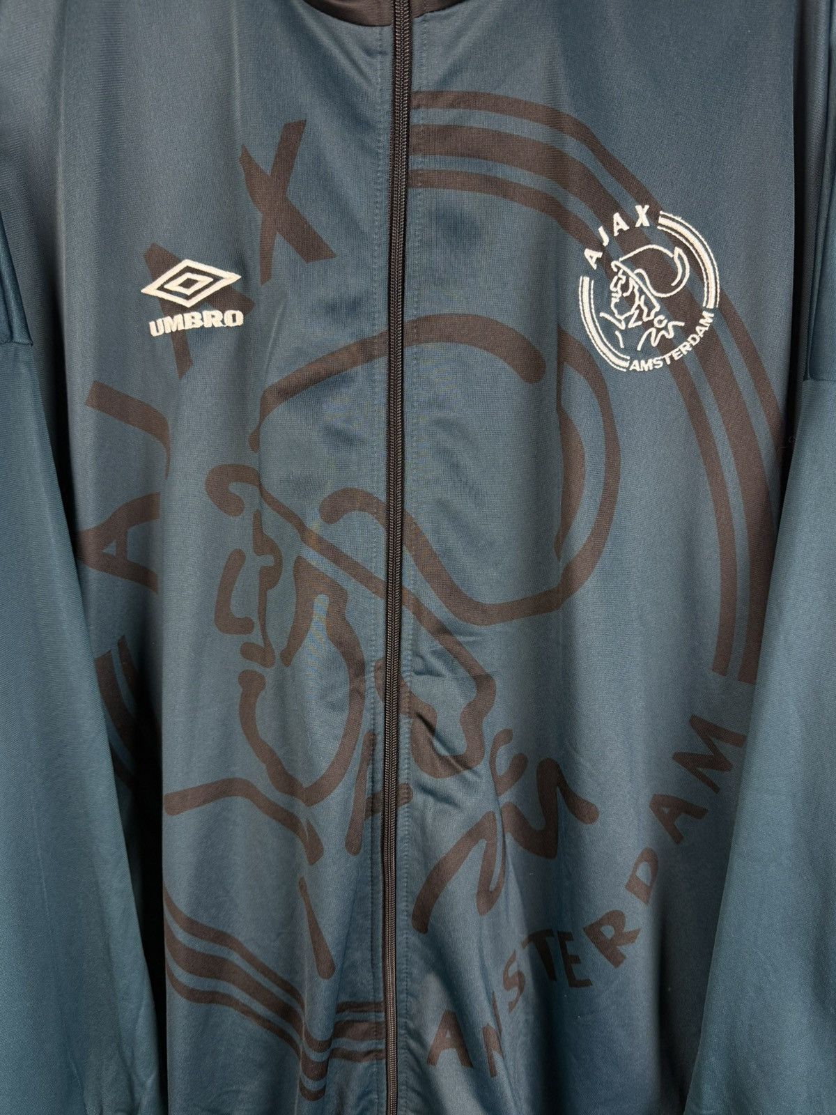 Umbro 90s Umbro AJAX Amsterdam 1995 96 Training Tracksuit Jacket Size US XXL / EU 58 / 5 - 2 Thumbnail