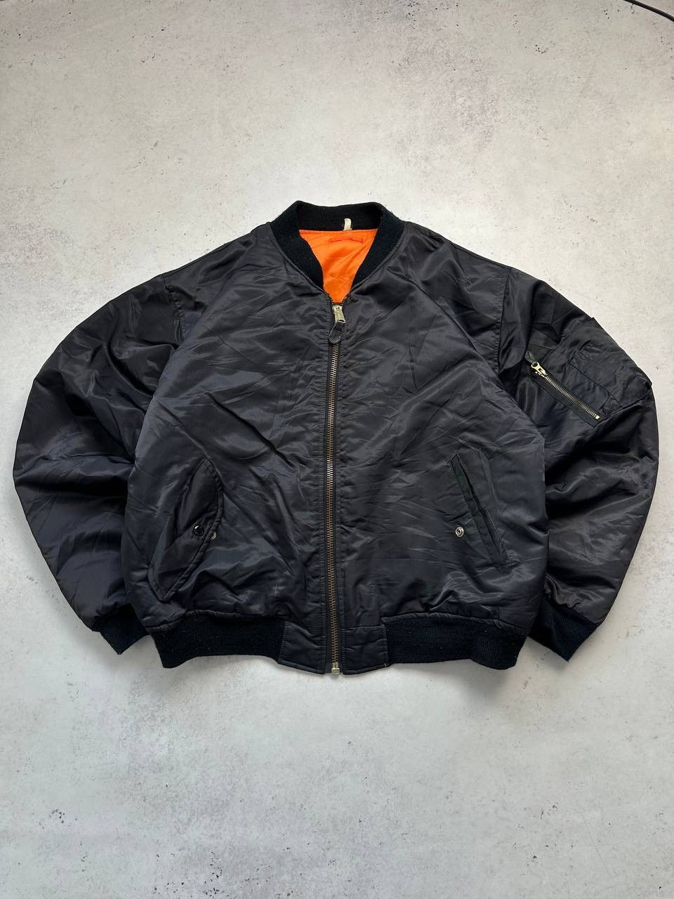 さ*く様 2way vintage bomber jacket ma-1 y2k Japanese Brand × Vintage Y2K Ma-1 Bomber H.P.S Jacket Flyers CWU