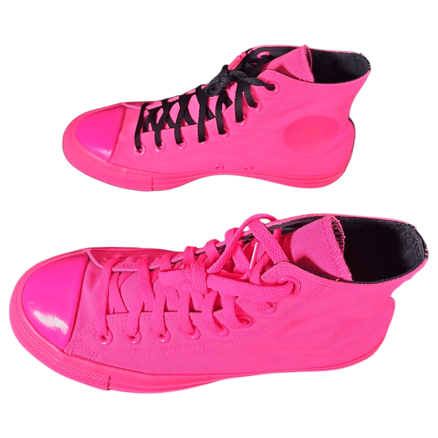 Converse RARE Converse x O.P.I. Chuck Taylor All-star mid HOT PINK Size US 9 / IT 39 - 4 Thumbnail