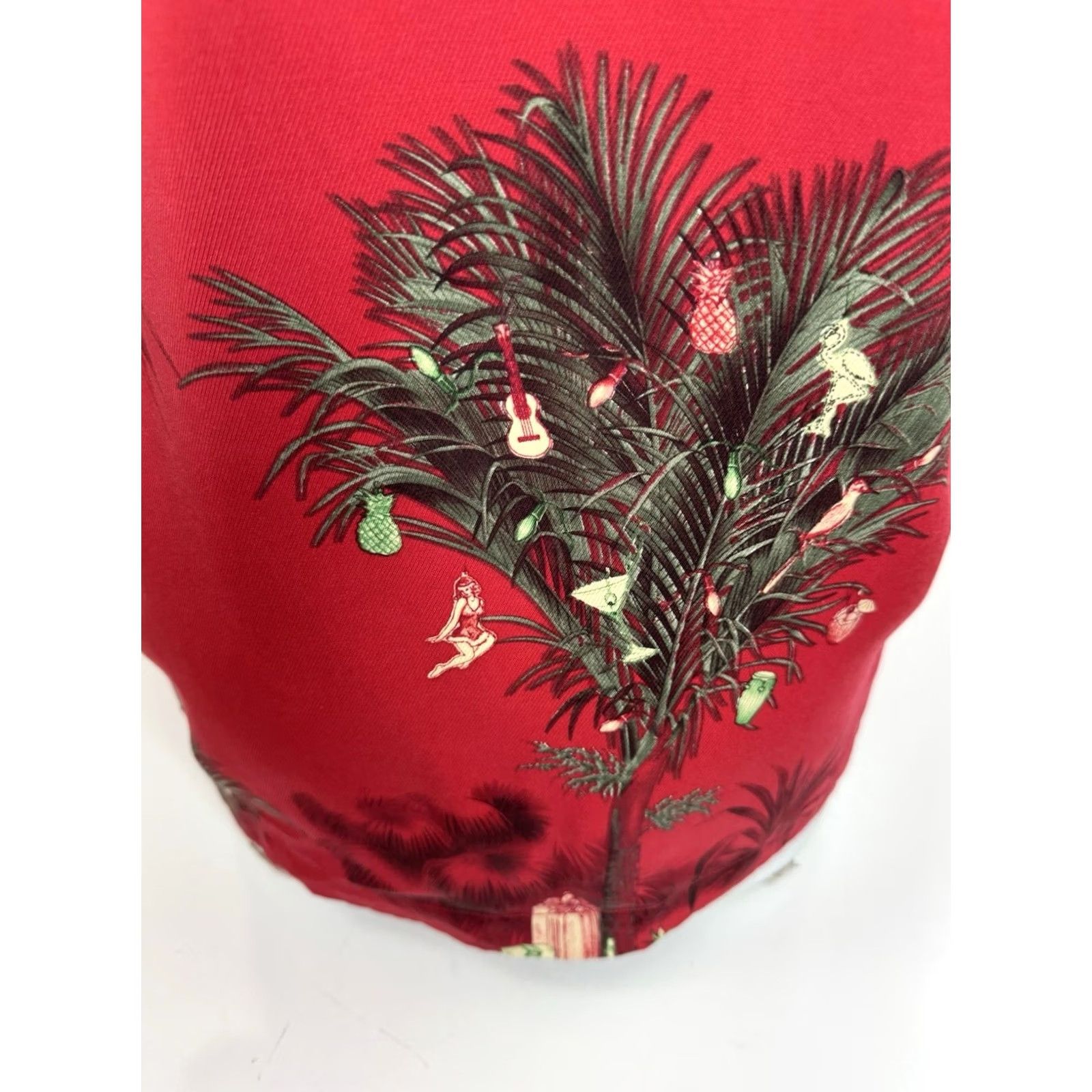 Tommy Bahama TOMMY BAHAMA HULA SHIRT Wool Silk Christmas Gift Tree M Aloha Shirt Red Short Sleeve Mens M Size US M / EU 48-50 / 2 - 7 Thumbnail