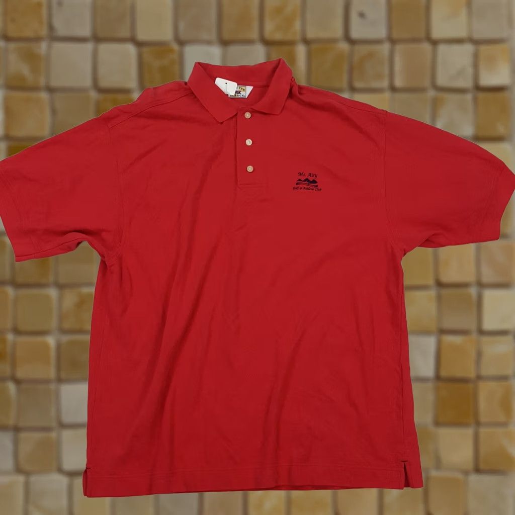 Cutter & Buck VINTAGE Mt Airy Golf Club Polo Shirt XL Red Nike? Size US XL / EU 56 / 4 - 1 Thumbnail