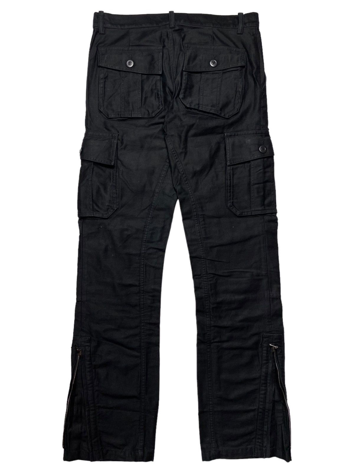 14th Addiction 2000s Shellac - Open Leg Zipper Cargo Pants Size US 29 - 1 Thumbnail