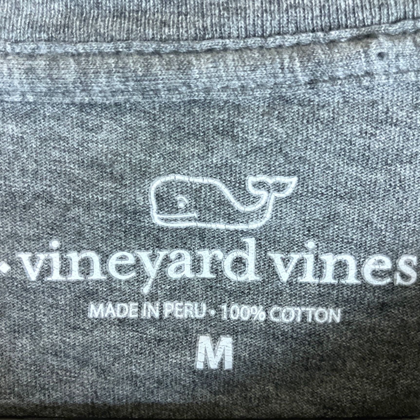 Vineyard Vines Vineyard Vines Mens Shirt Gray Lacrosse Whale Long Sleeve Crew 100% Cotton M Size US M / EU 48-50 / 2 - 6 Thumbnail