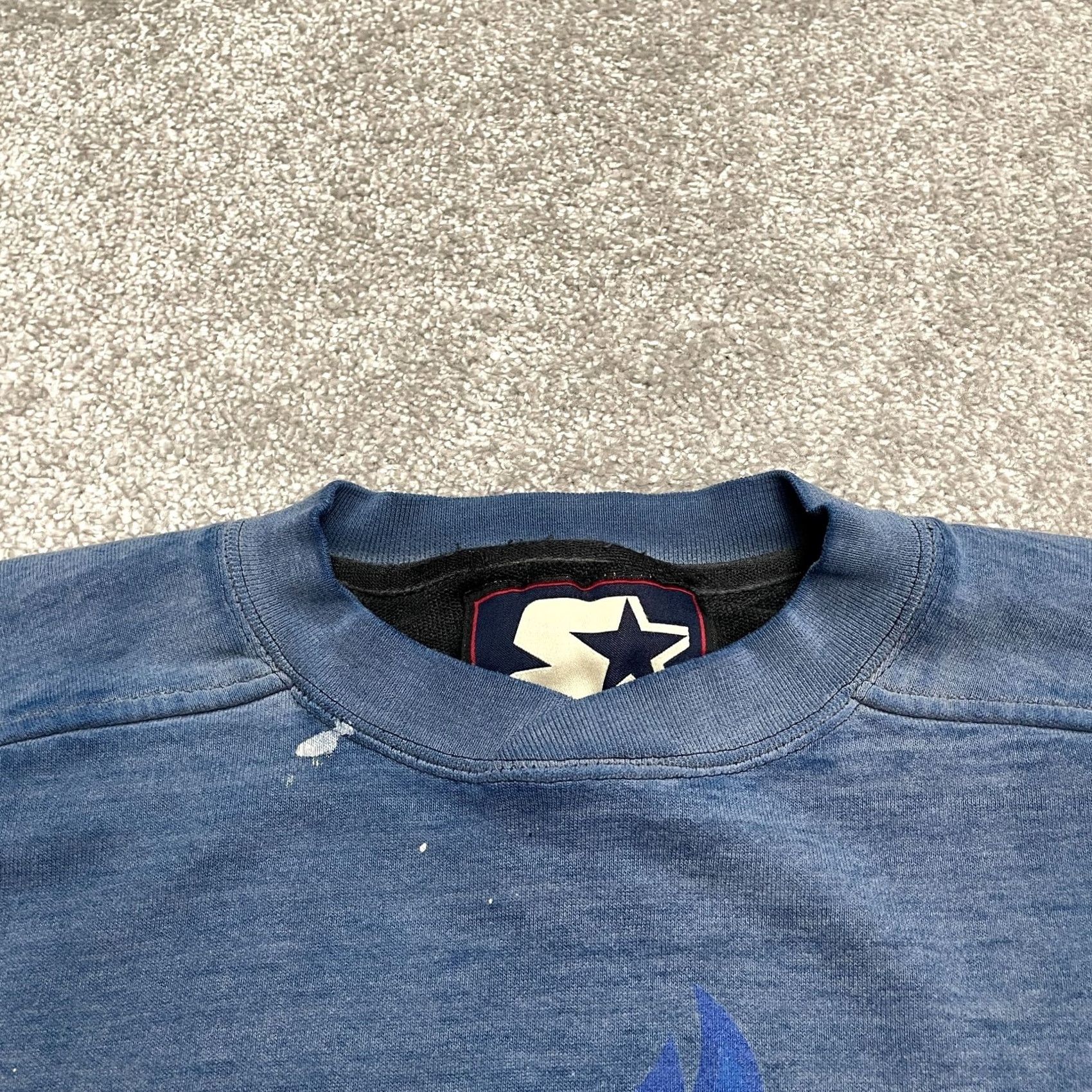 Starter VINTAGE Starter 90s Graphic Pullover Sweatshirt Mens M Blue Crew Neck All Seasons Graphic Print Casual Size US M / EU 48-50 / 2 - 3 Thumbnail