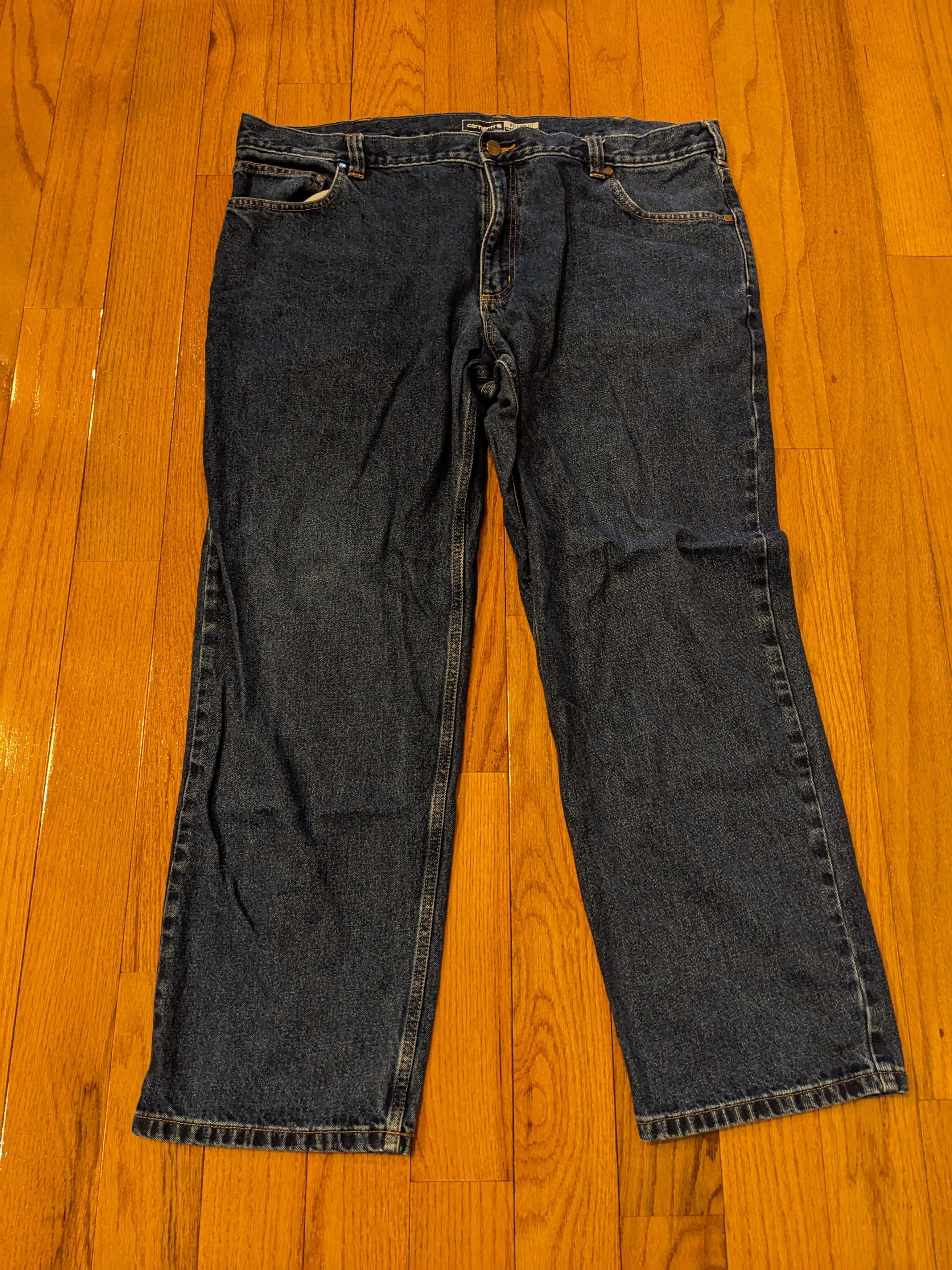 Carhartt × Vintage Carhartt 42 x 30 Relaxed Fit Blue Denim Jeans Size US 42 / EU 58 - 4 Thumbnail