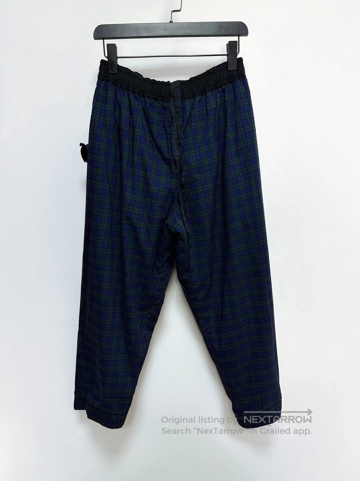 Casey Vidalenc Chez VIDALENC Boiled Wool Plaid Pants. Size 22" - 2 Thumbnail