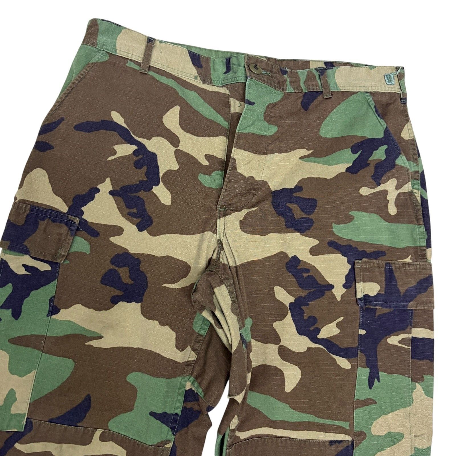 Other US ARMY Camo Cargo Pants Woodland Combat Vintage Medium Size US 34 / EU 50 - 3 Thumbnail