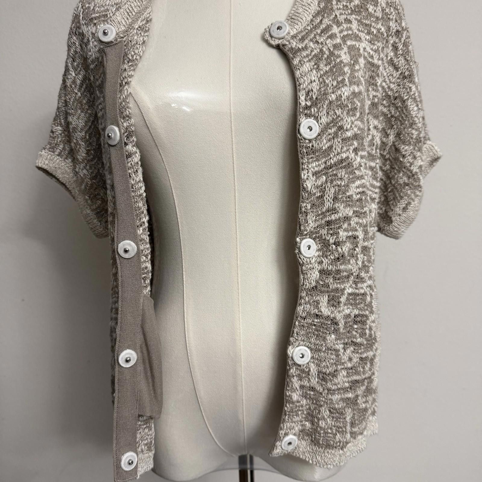 Designer Piazza semipione italy knit Cardigan Blouse Size M / US 6-8 / IT 42-44 - 2 Thumbnail