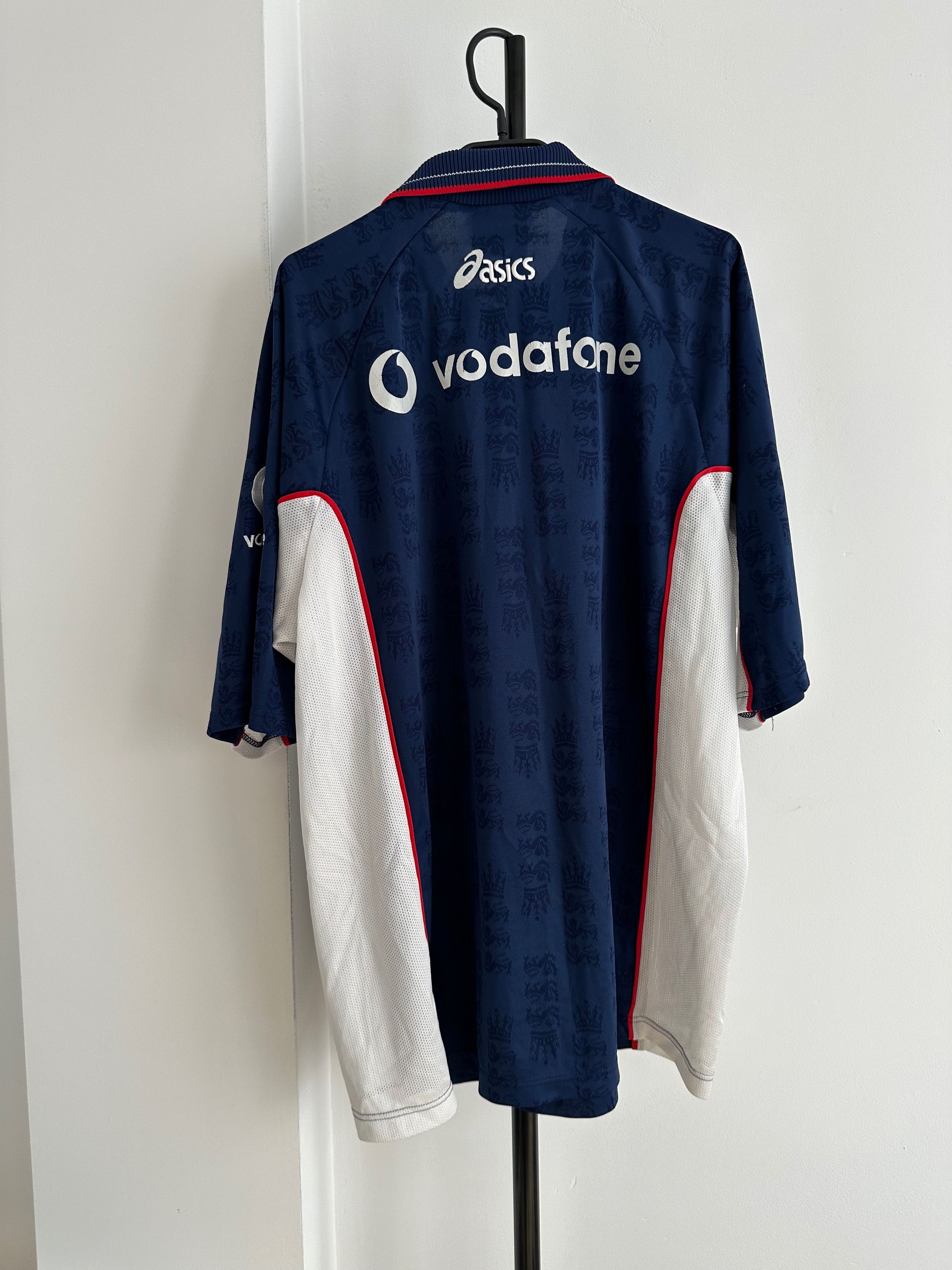 Asics 90's Asics England Cricket National Team Vodafone Size US XL / EU 56 / 4 - 10 Thumbnail