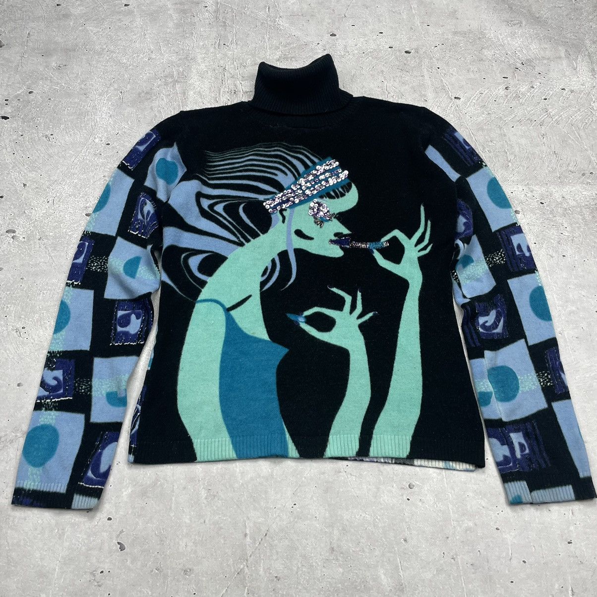 Japanese Brand × Vintage Vintage Save The Queen avatngarde sweater y2k Size L / US 10 / IT 46 - 4 Thumbnail