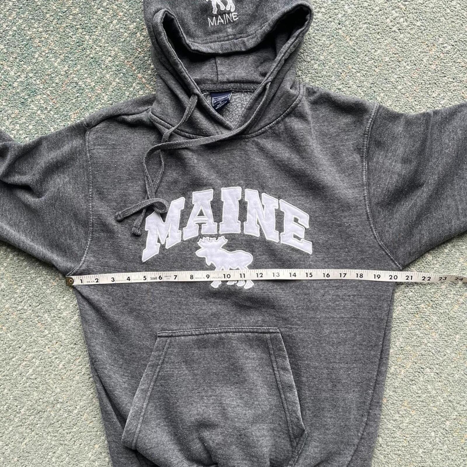 Other Vintage Style Grey Maine Moose Hoodie Sweatshirt Size M Size US M / EU 48-50 / 2 - 7 Thumbnail