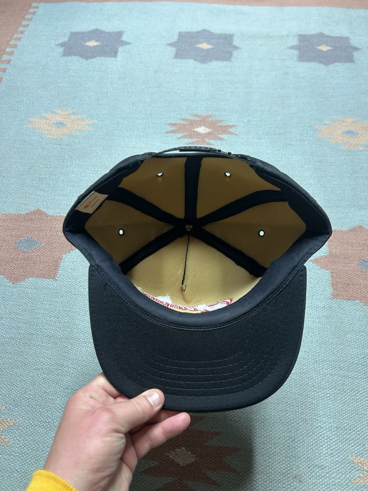 Vintage Vtg SnapBack hat con Agra Berger and company farm black red Size ONE SIZE - 5 Thumbnail