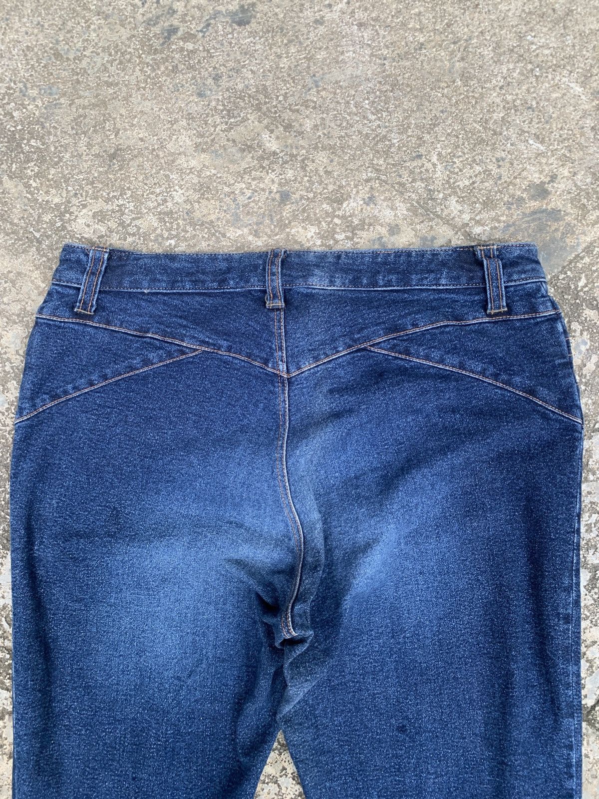 Japanese Brand 2000s MOGA Japan Western Style Boot Cut Indigo Jeans Pants Size 29" - 5 Thumbnail