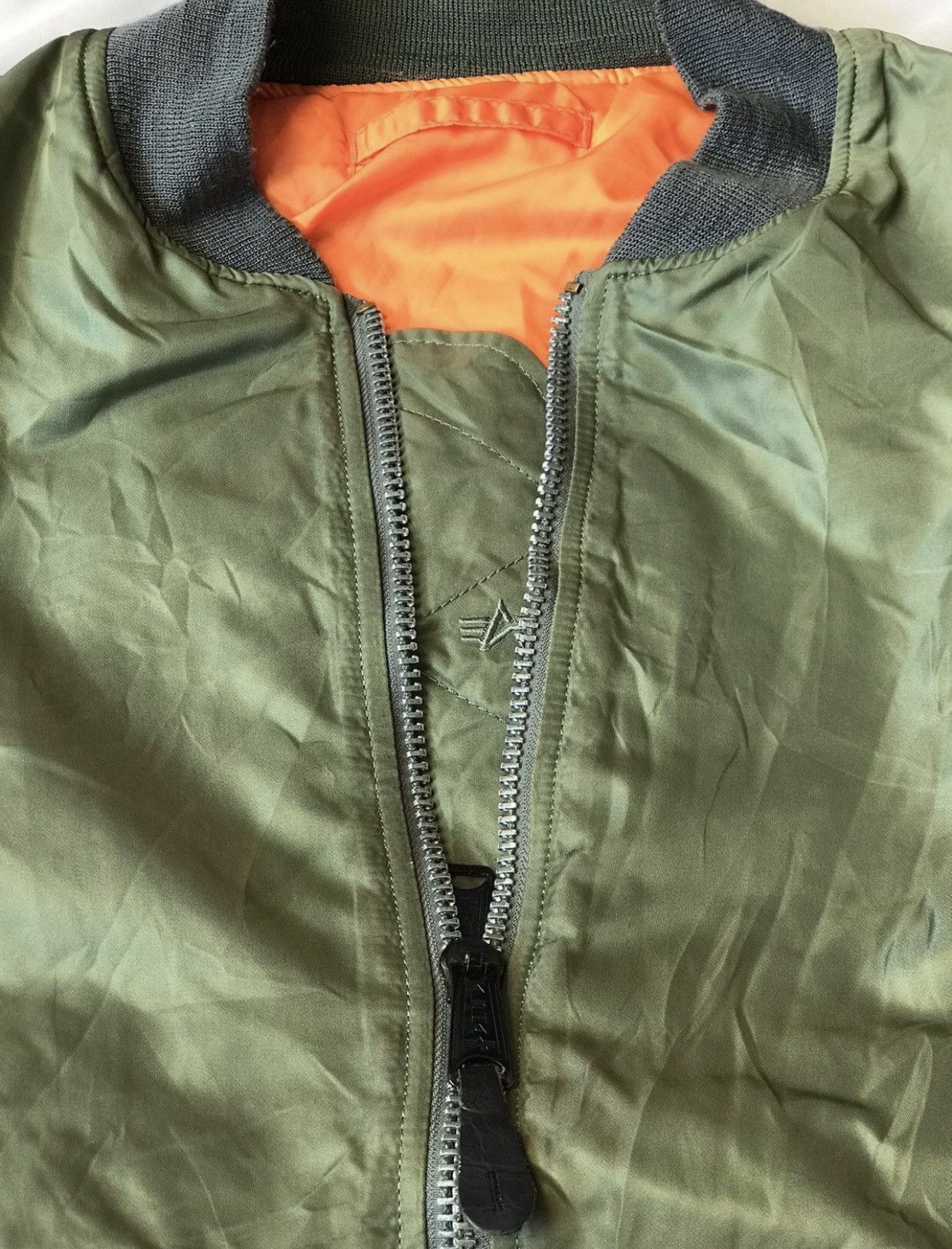 Alpha Industries × Vintage VINTAGE 70s RIOT ALPHA BOMBER JACKET Size US L / EU 52-54 / 3 - 5 Thumbnail