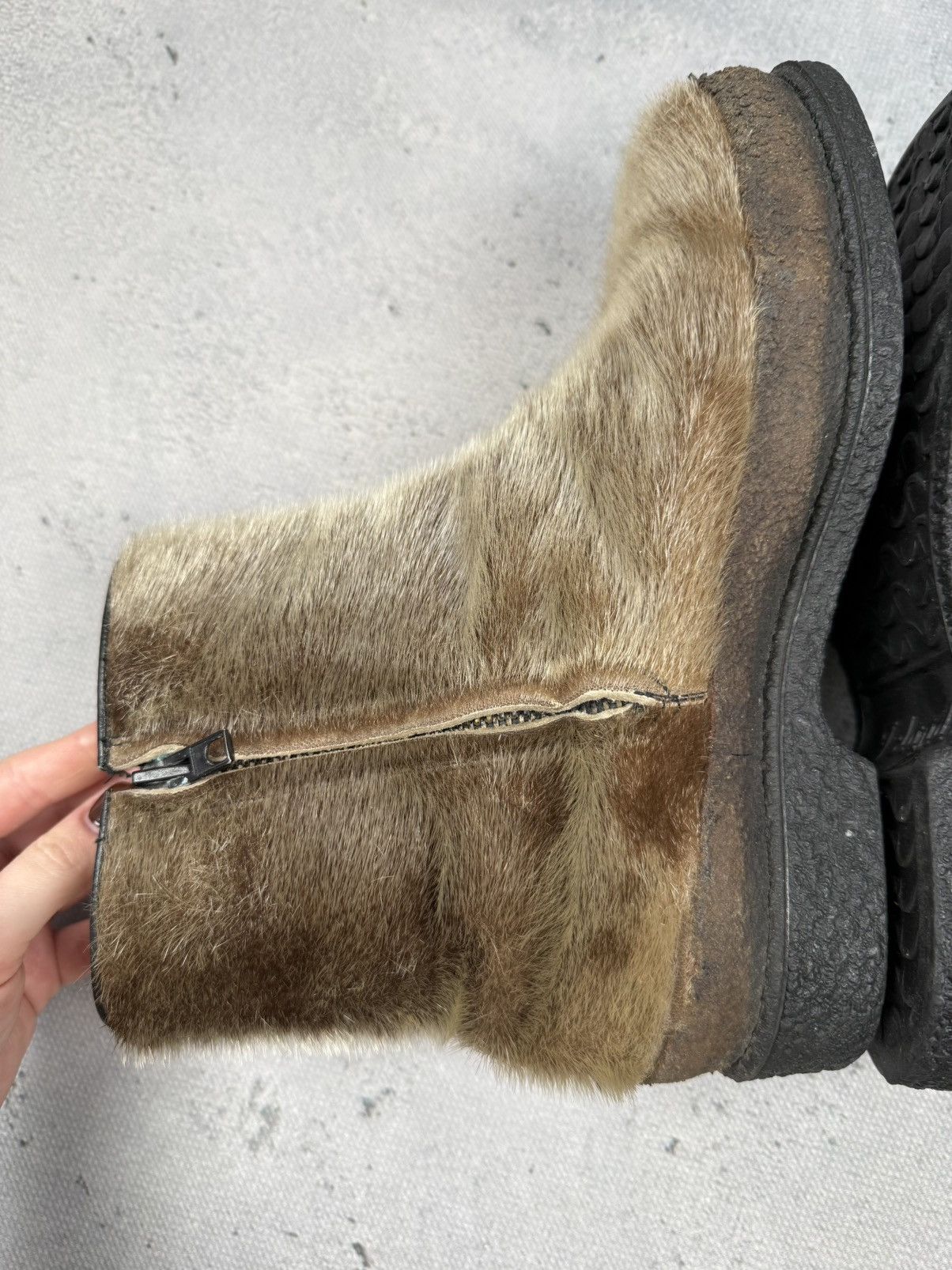 Japanese Brand Vintage Seal Fur Winter Boots Island Arctic Shearling Rare Size US 7.5 / IT 37.5 - 6 Thumbnail