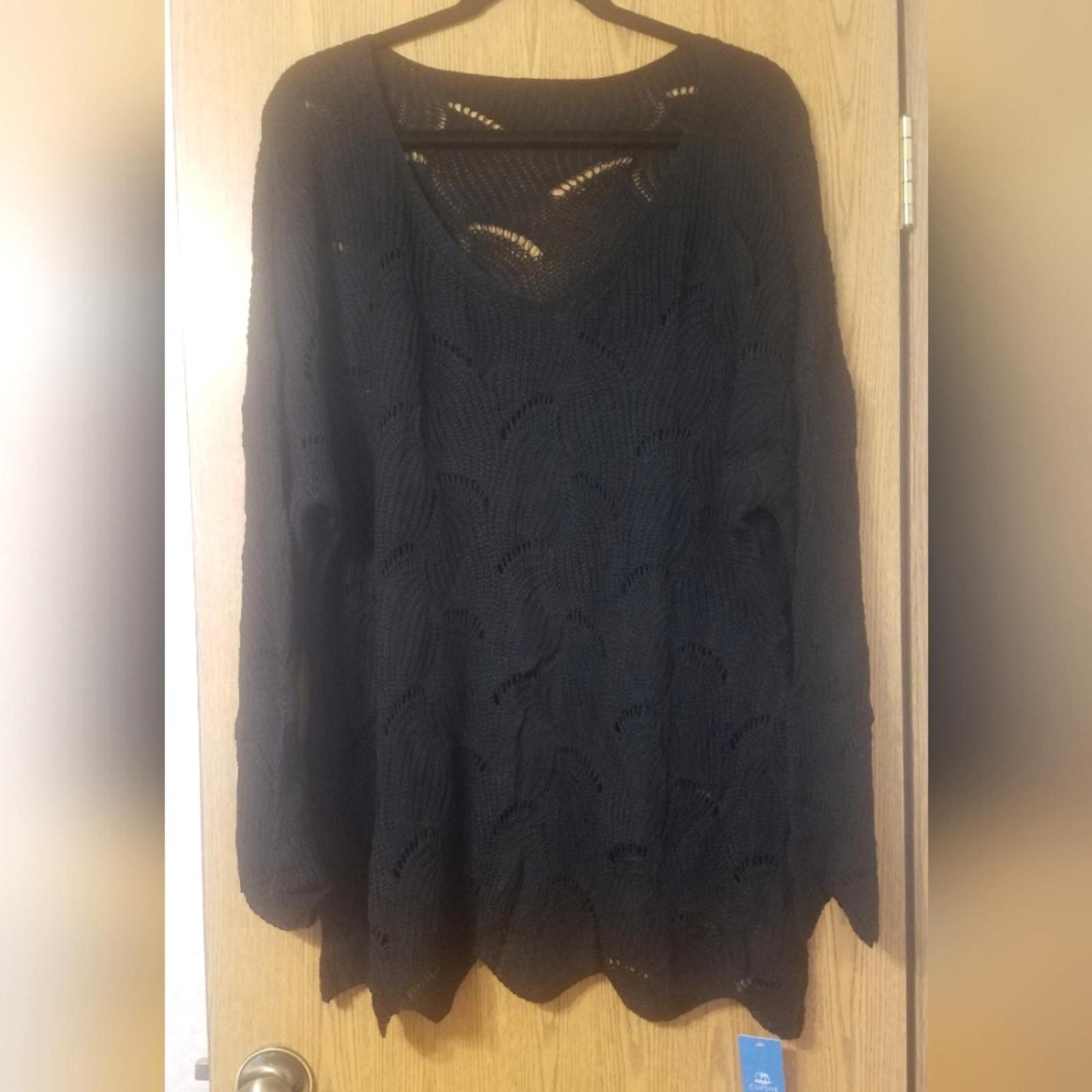 Designer NWT Cupshe Black Women's Sweater Large Size L / US 10 / IT 46 - 1 Thumbnail
