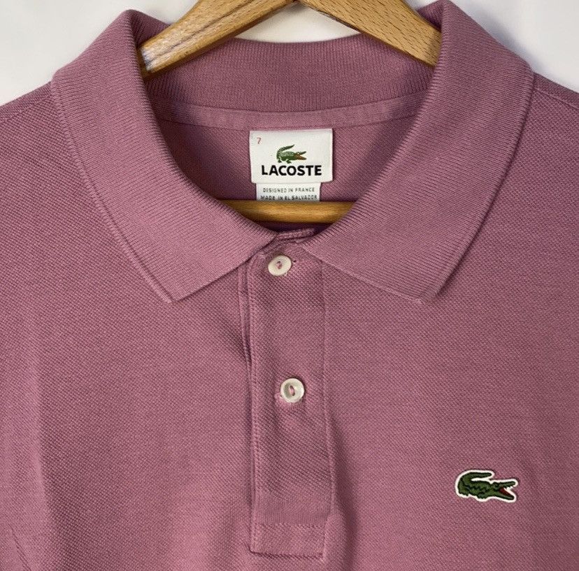 Lacoste Lacoste Men's Short Sleeve Dusty Lavender Size US XXL / EU 58 / 5 - 3 Thumbnail