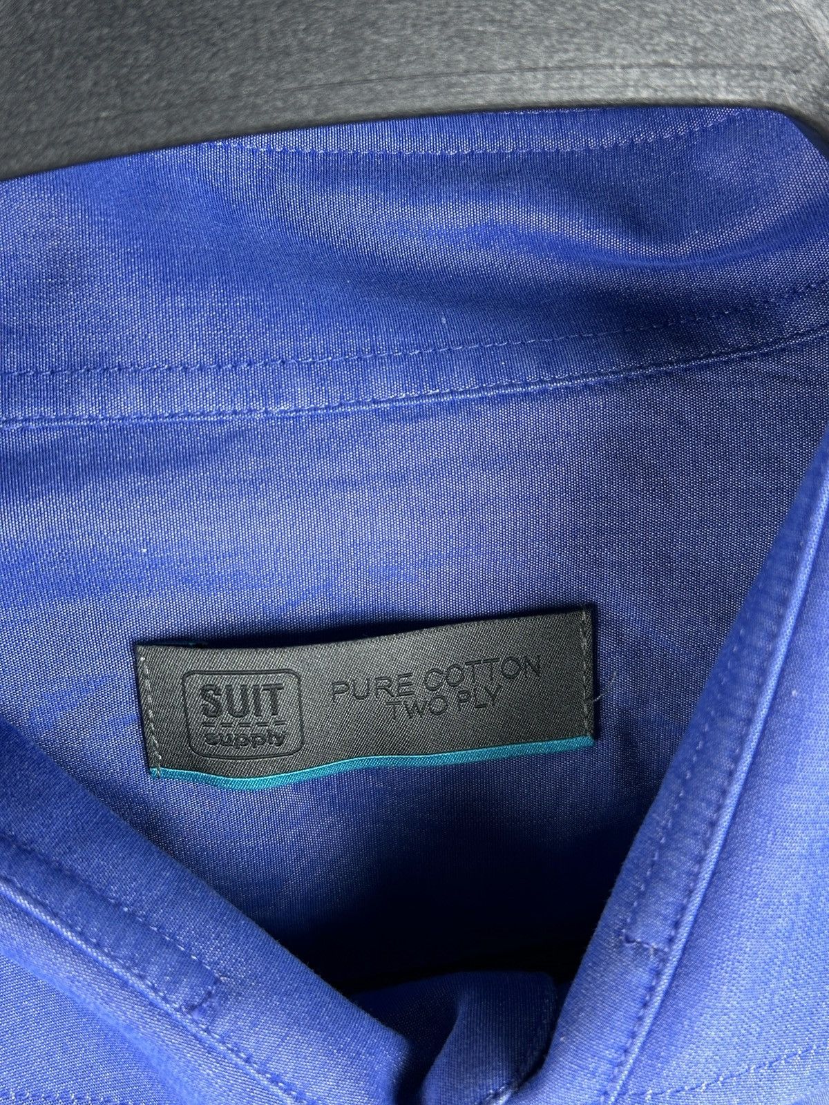Suitsupply Suitsupply Pure Cotton Two Ply Shirt Long Sleeve Size 43/17 Size US XL / EU 56 / 4 - 5 Thumbnail