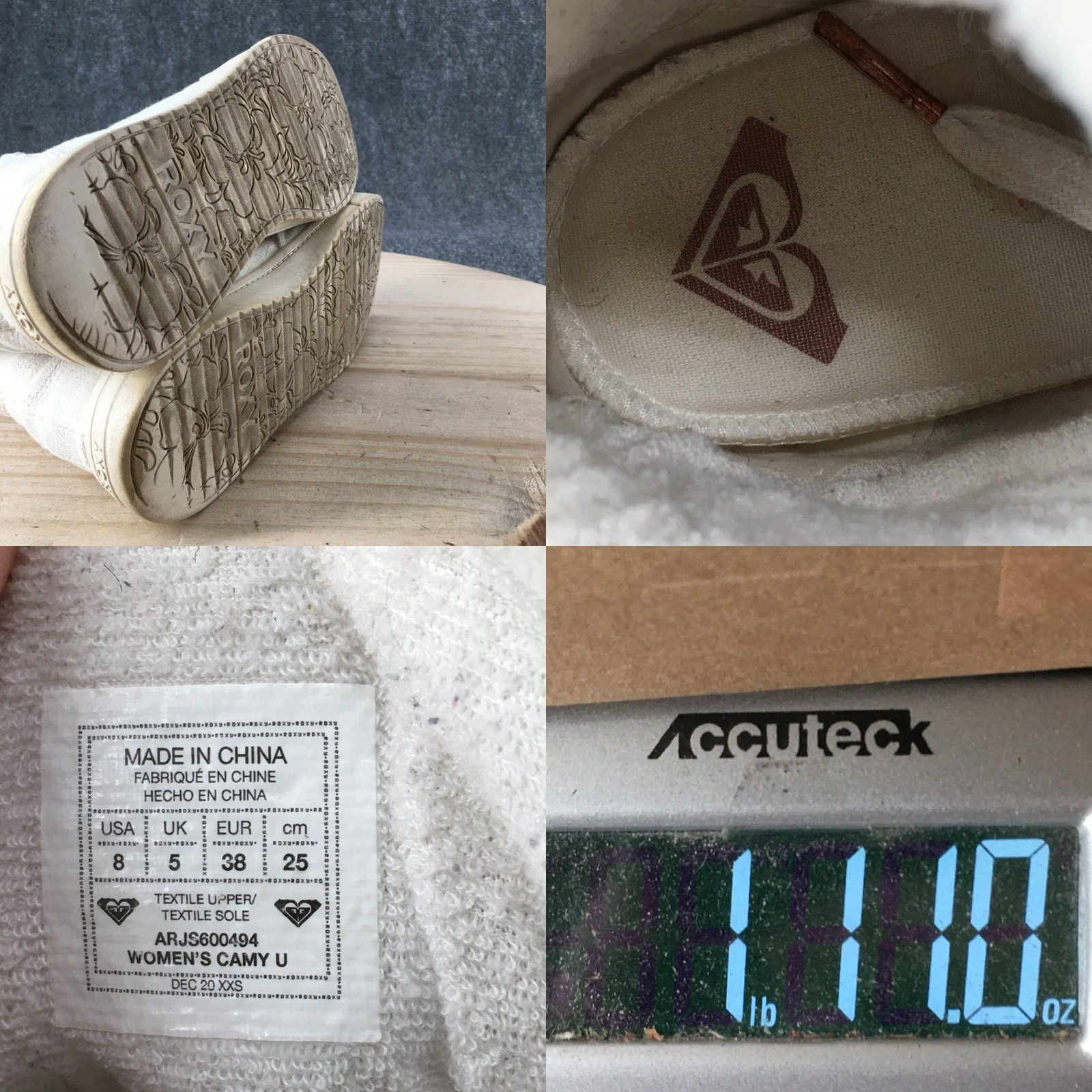 Vintage ROXY Surf Shoes Womens 8 High Top Wedge Sneakers White Fabric Lace Up Side Zip Sneaker Casual Shoes Womens Shoes Size M / US 6-8 / IT 42-44 - 9 Thumbnail