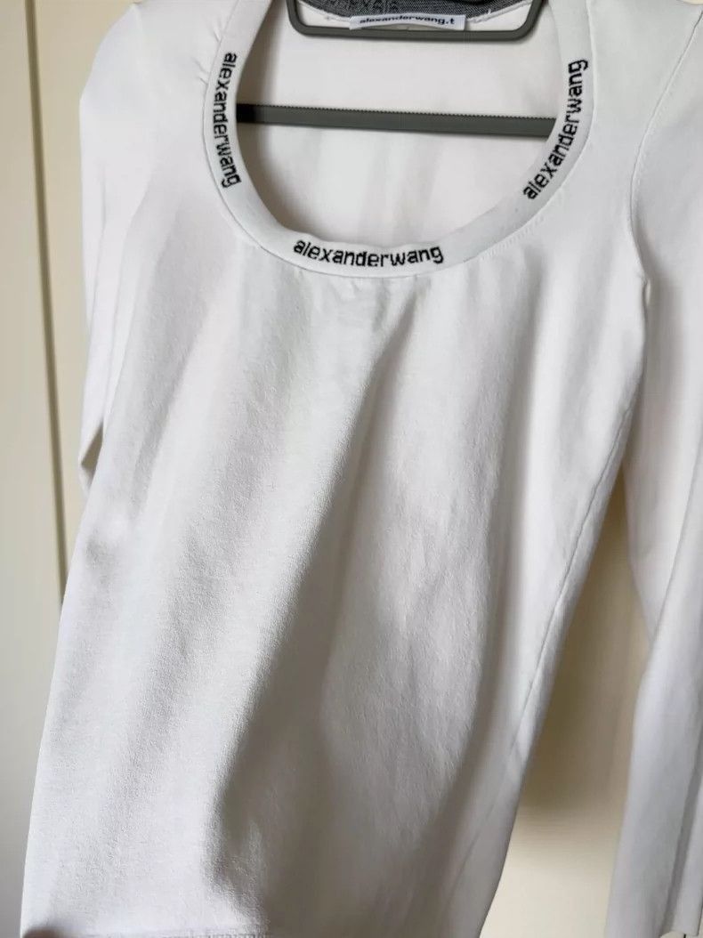 Alexander Wang Alexander Wang White Long Sleeve Top- Size S / US 4 / IT 40 - 4 Thumbnail