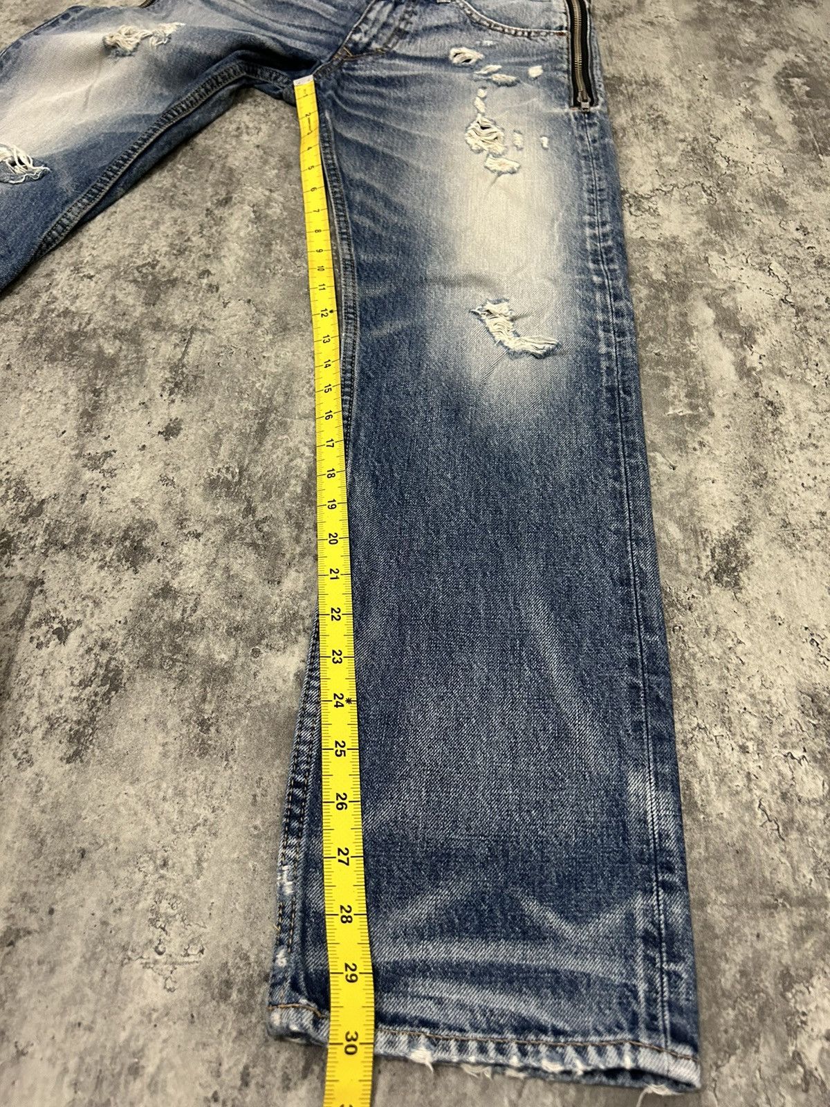 Japanese Brand RNA Inch Distressed Ripped Jeans Size US 30 / EU 46 - 21 Thumbnail