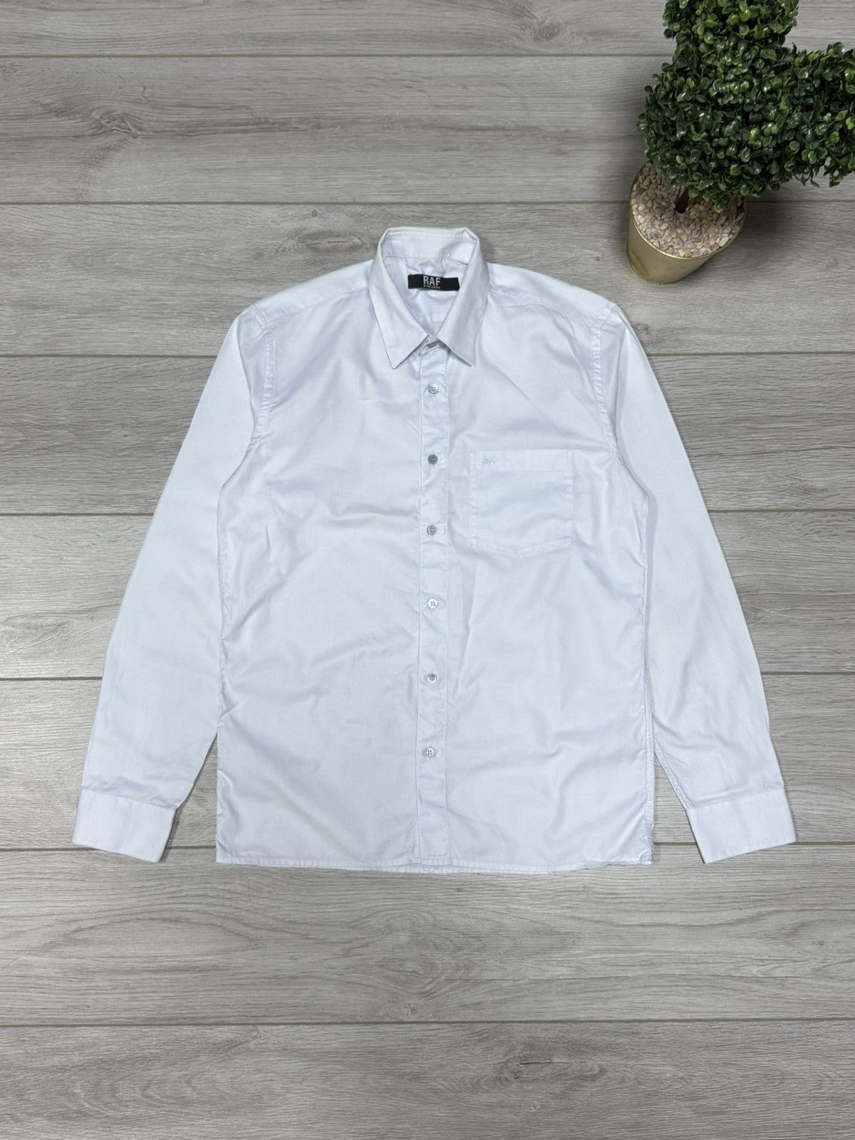 Raf by Raf Simons RAF Simons pocket logo shirt buttons Size US L / EU 52-54 / 3 - 2 Thumbnail