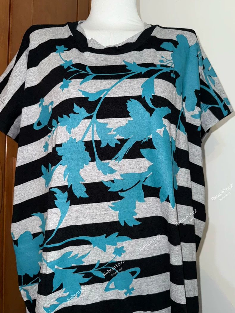 Vivienne Westwood Vivienne Westwood A black and blue striped dress Size M / US 6-8 / IT 42-44 - 3 Thumbnail
