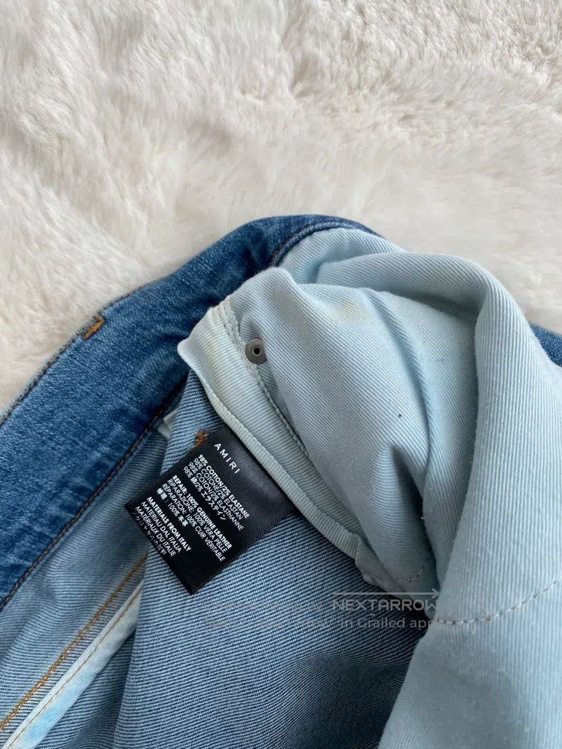 Amiri Amiri Size 34 Washed blue mx1 jeans Size US 34 / EU 50 - 4 Thumbnail