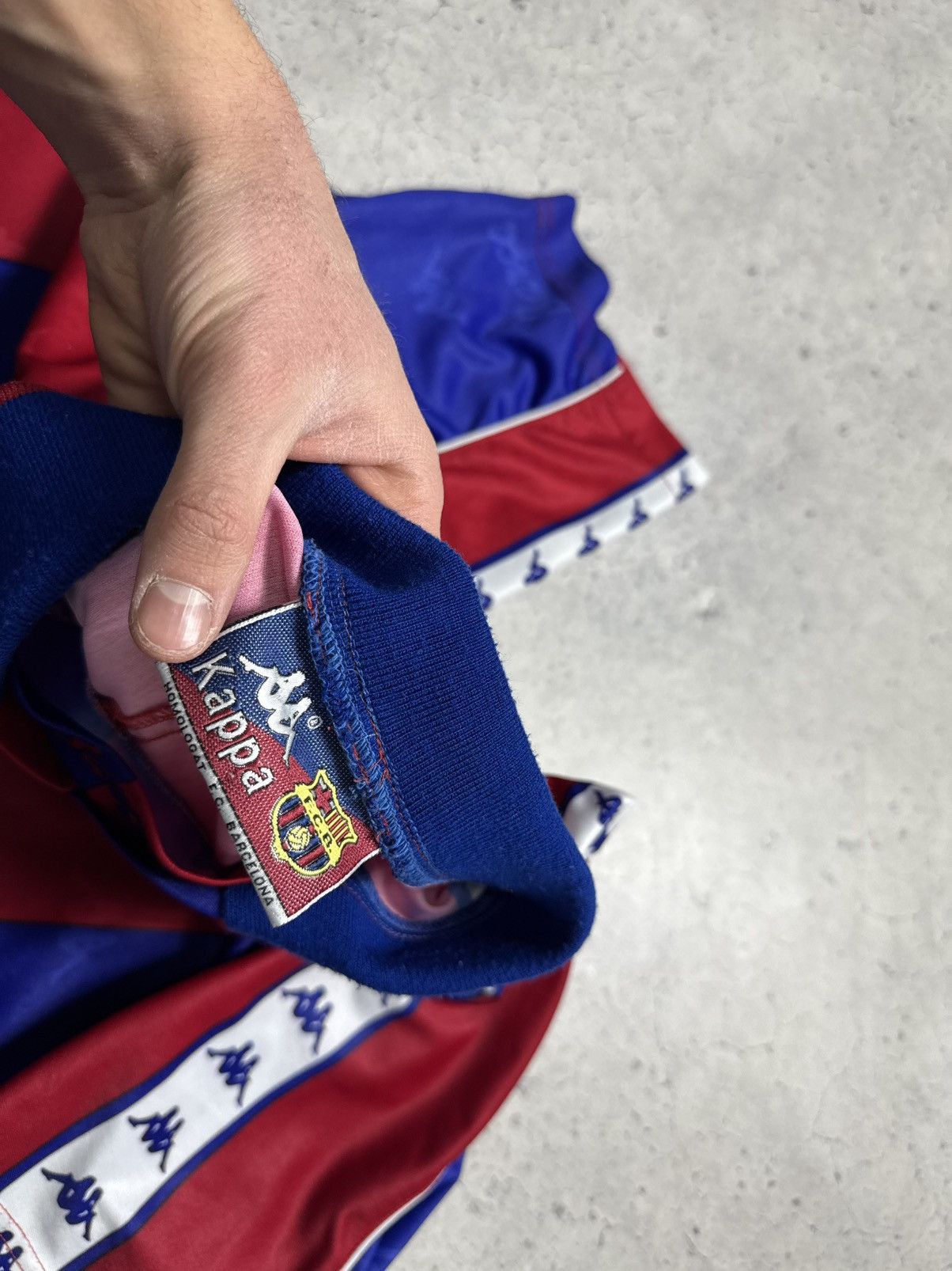 Kappa Kappa FC Barcelona 1992/1995 Vintage Soccer Jersey Rivaldo Size US XL / EU 56 / 4 - 6 Thumbnail