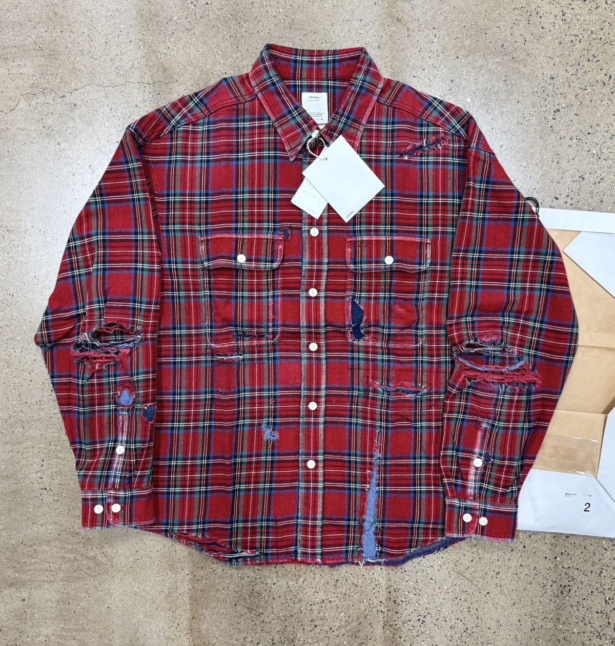 Visvim Visvim 20aw LUMBER CHECK L/S CRASH Size US M / EU 48-50 / 2 - 1 Thumbnail